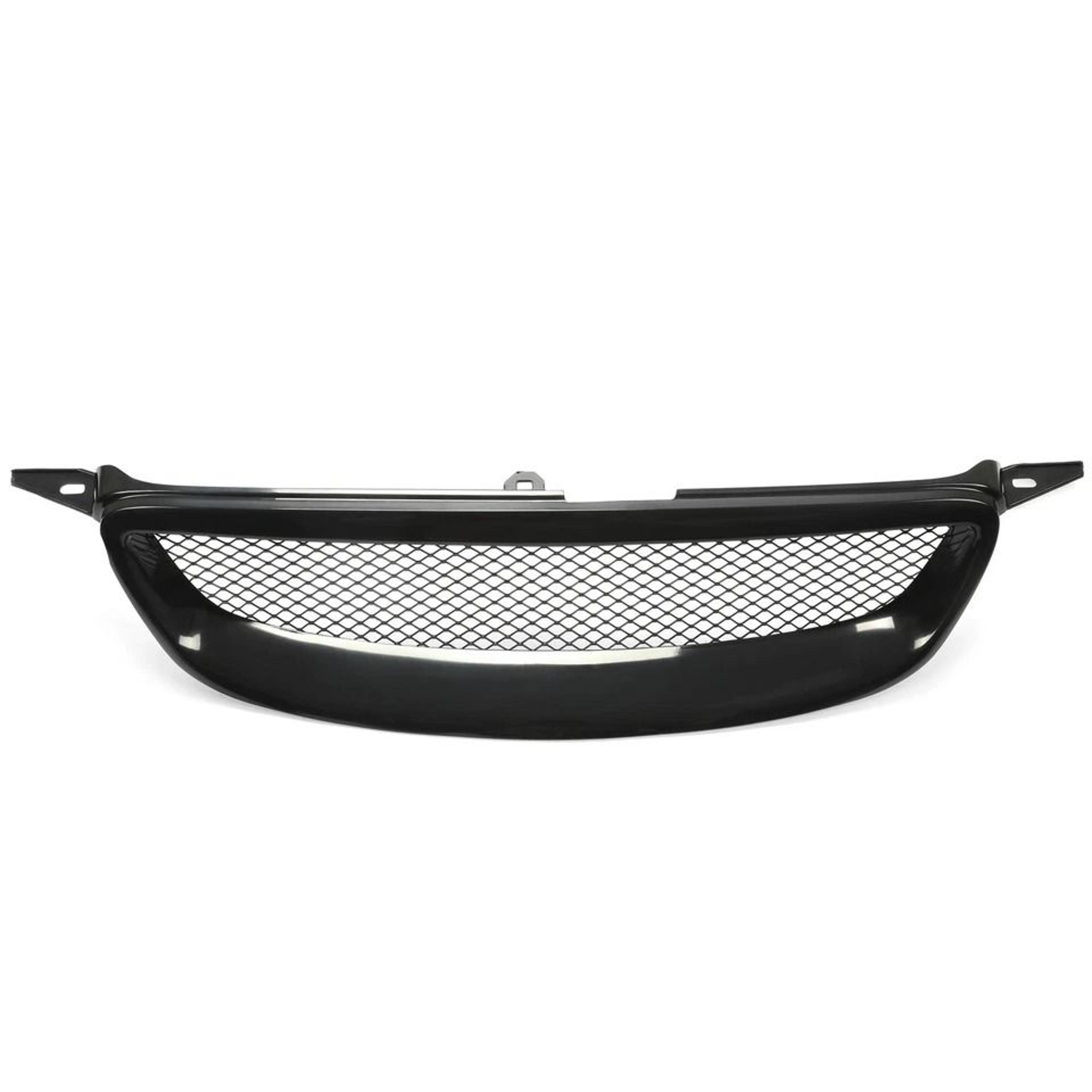 glossy black metal mesh front hood grill for toyota corolla