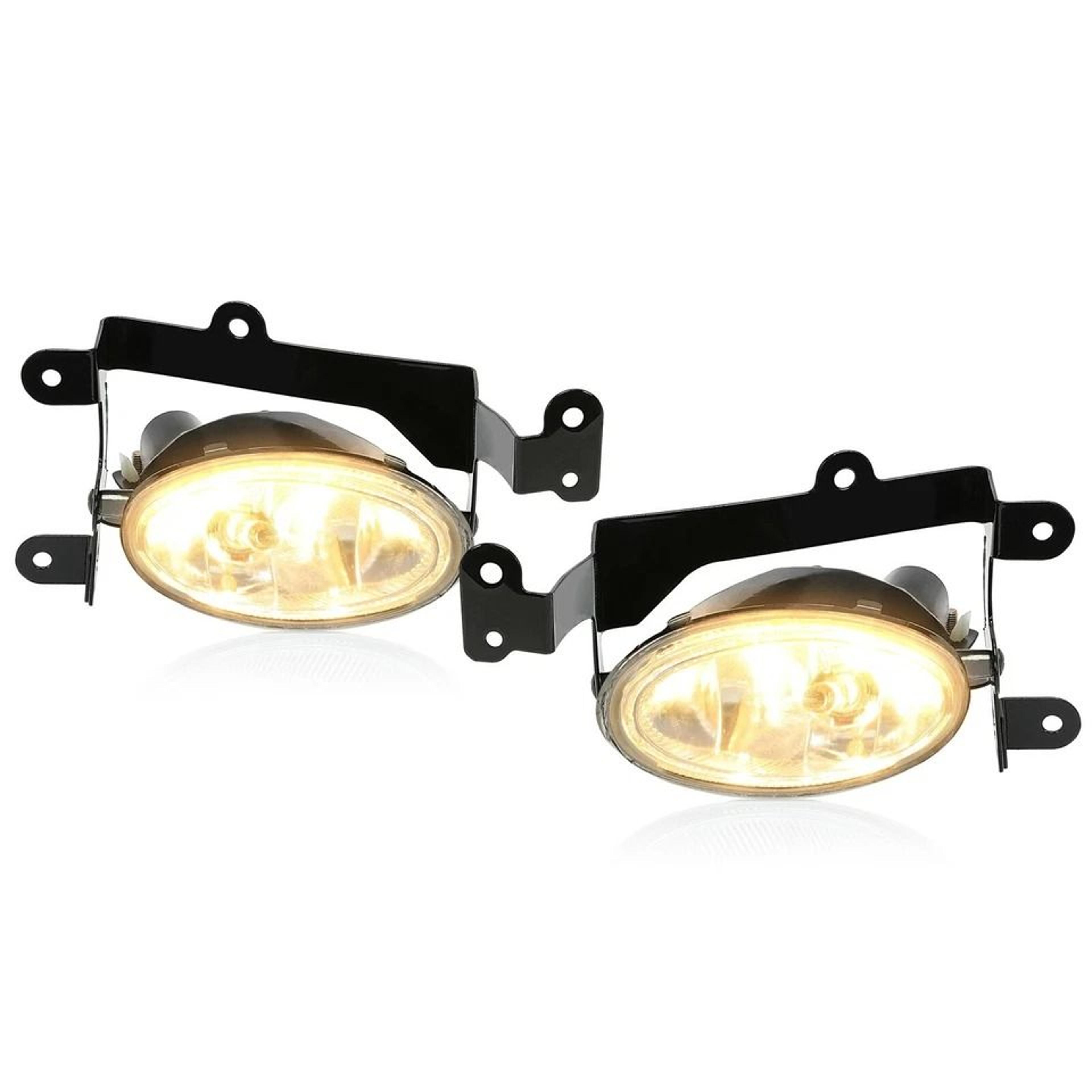 clear lens bumper fog lights for honda civic coupe with wiring & switch
