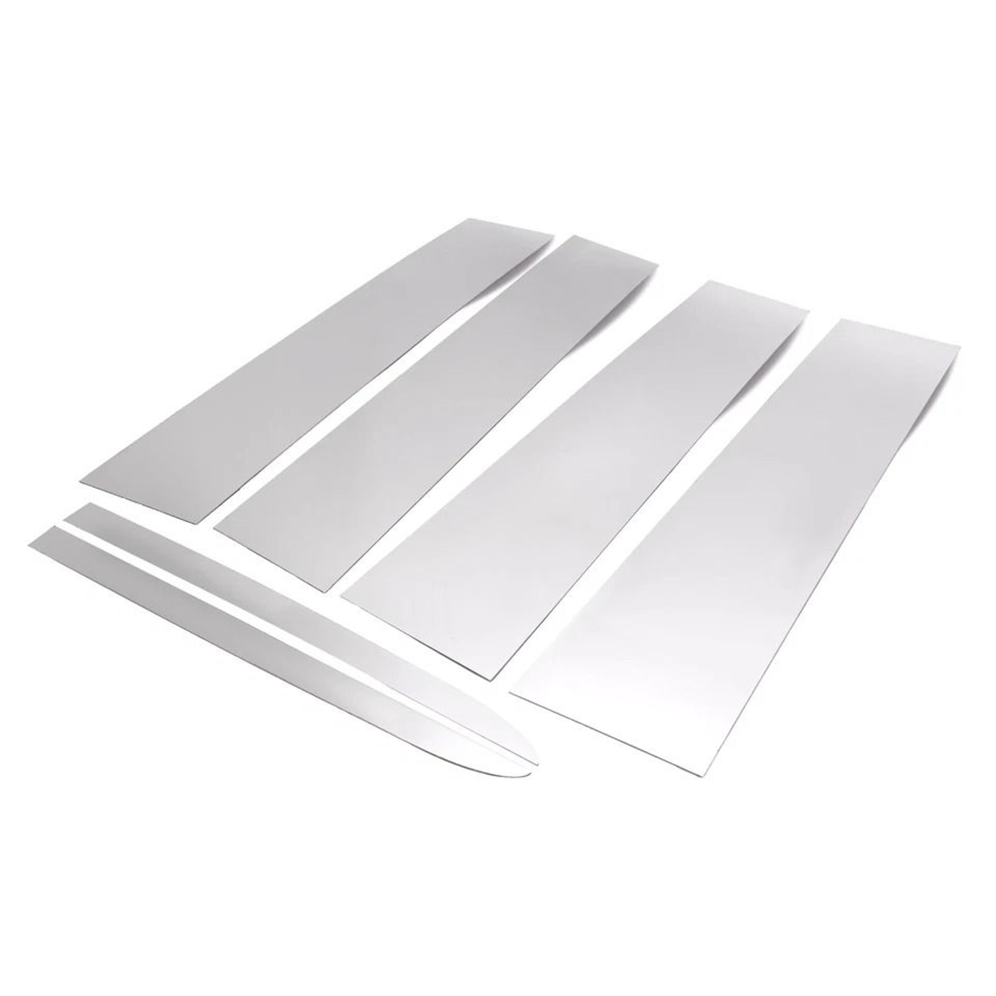 stainless steel chrome pillar post trim for chevy silverado & gmc sierra