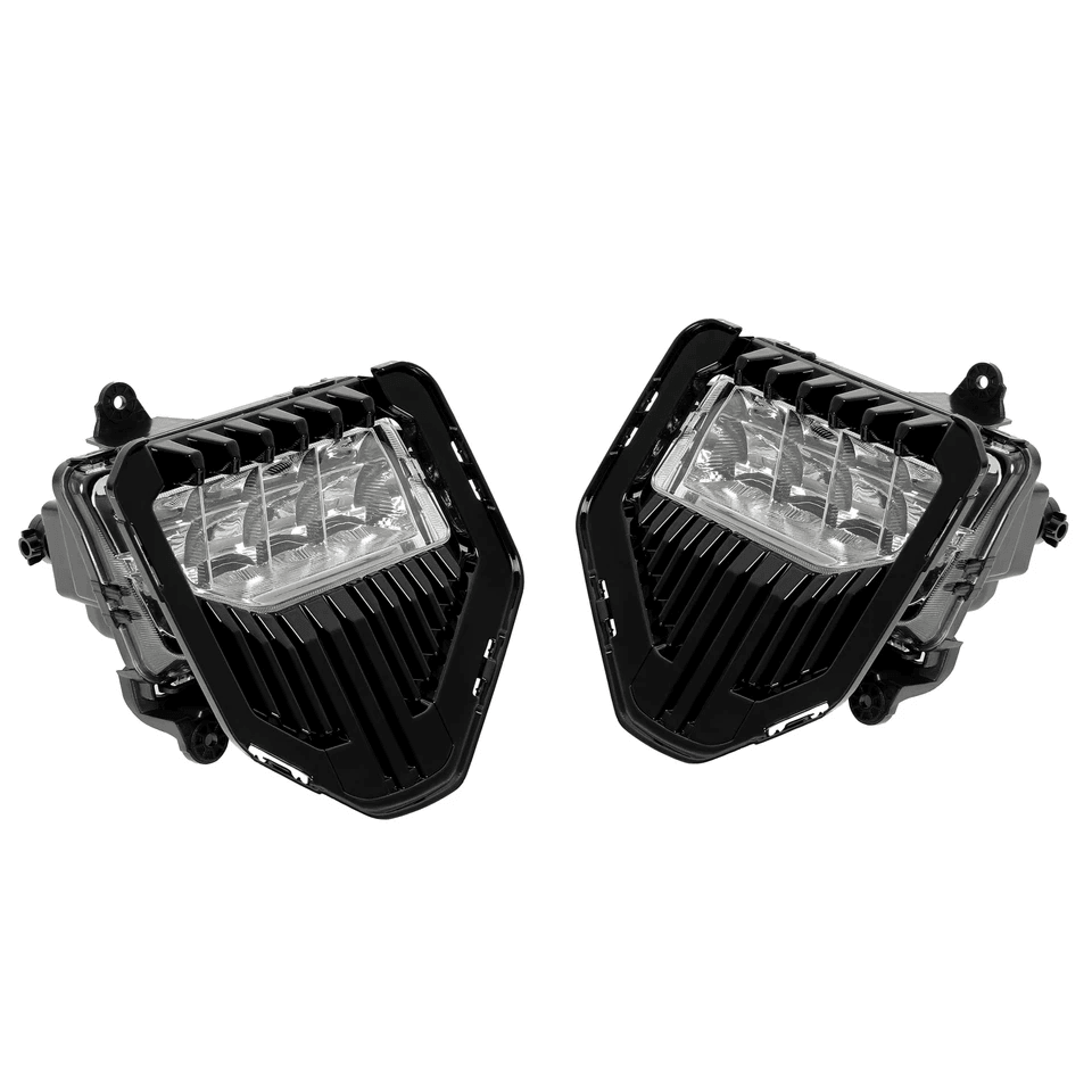 for gmc sierra denali led fog lights with bezel high-performance driving lamps