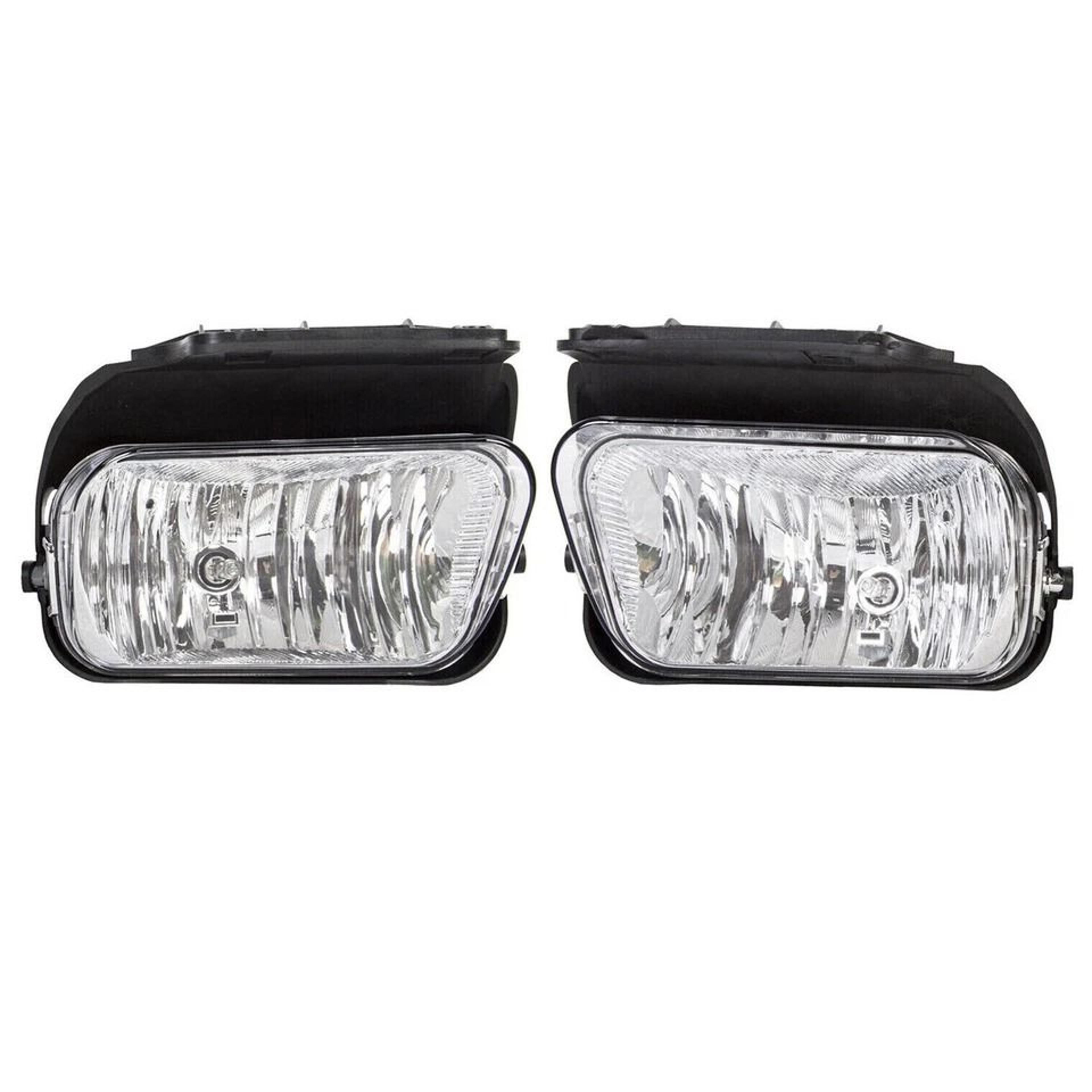 chevy silverado fog lights pair clear lens direct replacement for avalanche