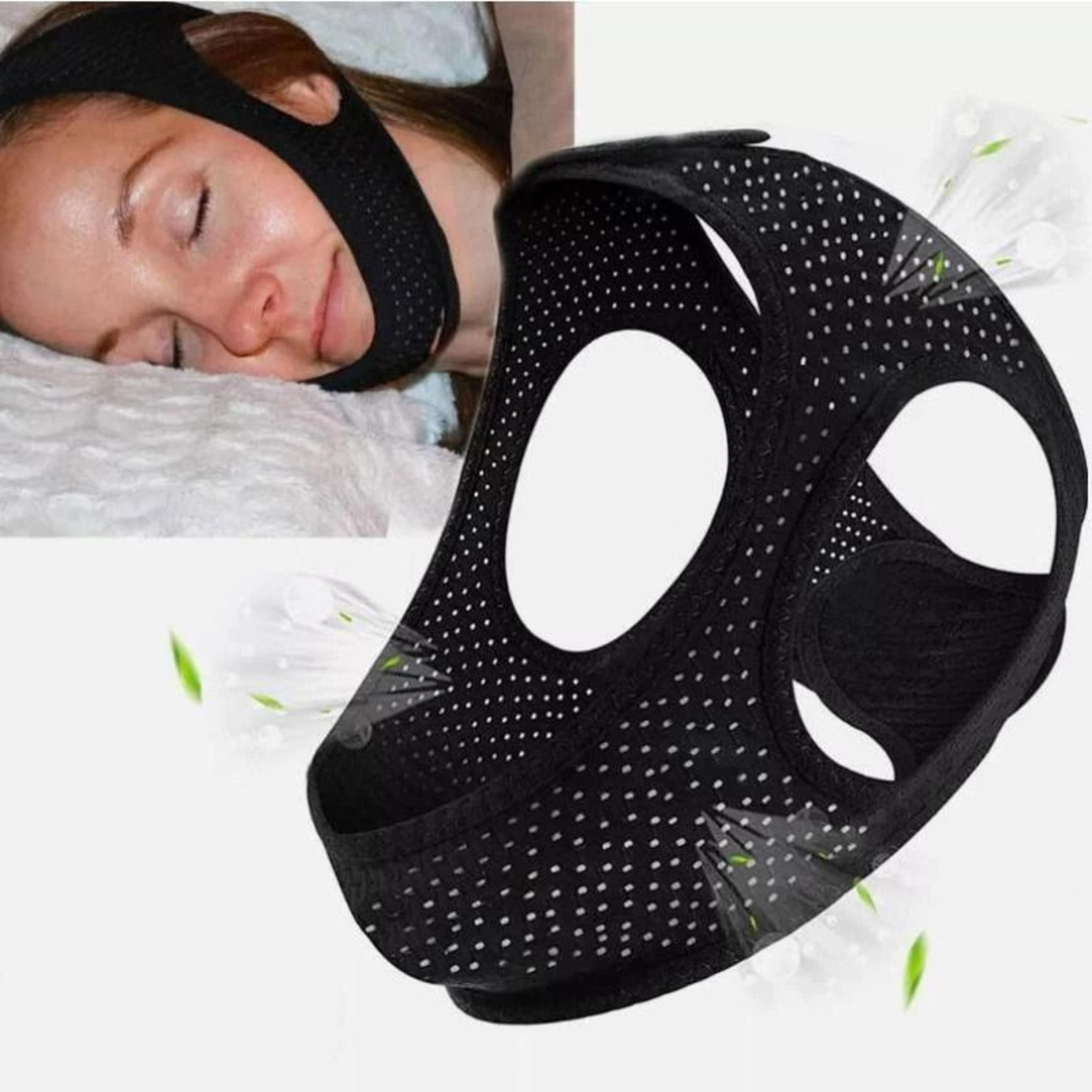 anti snoring chin strap for sleeping adjustable breathable jaw support belt