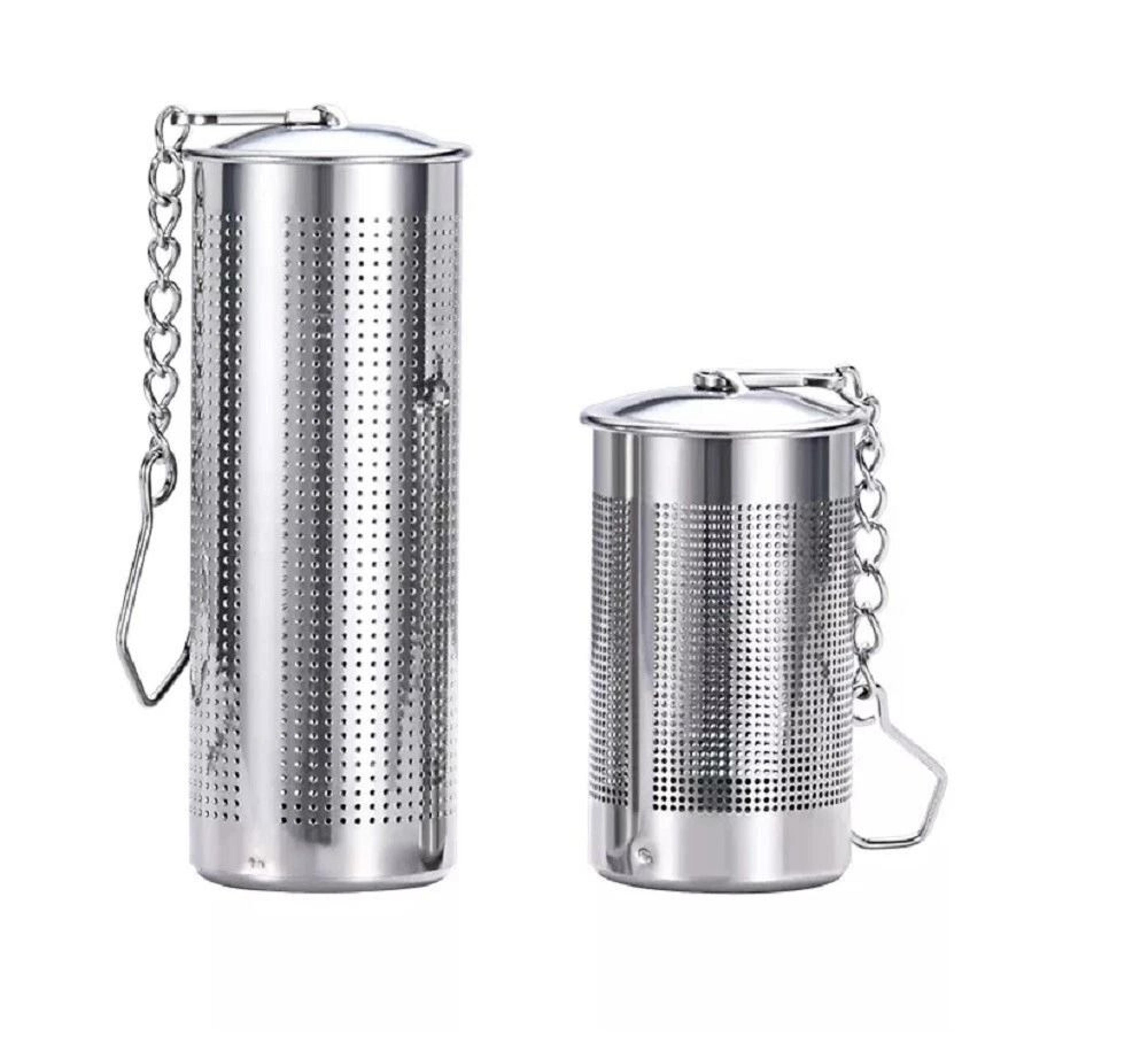 stainless steel tea infuser balls with fine mesh strainer and chain hook ideal for loose leaf tea brewing