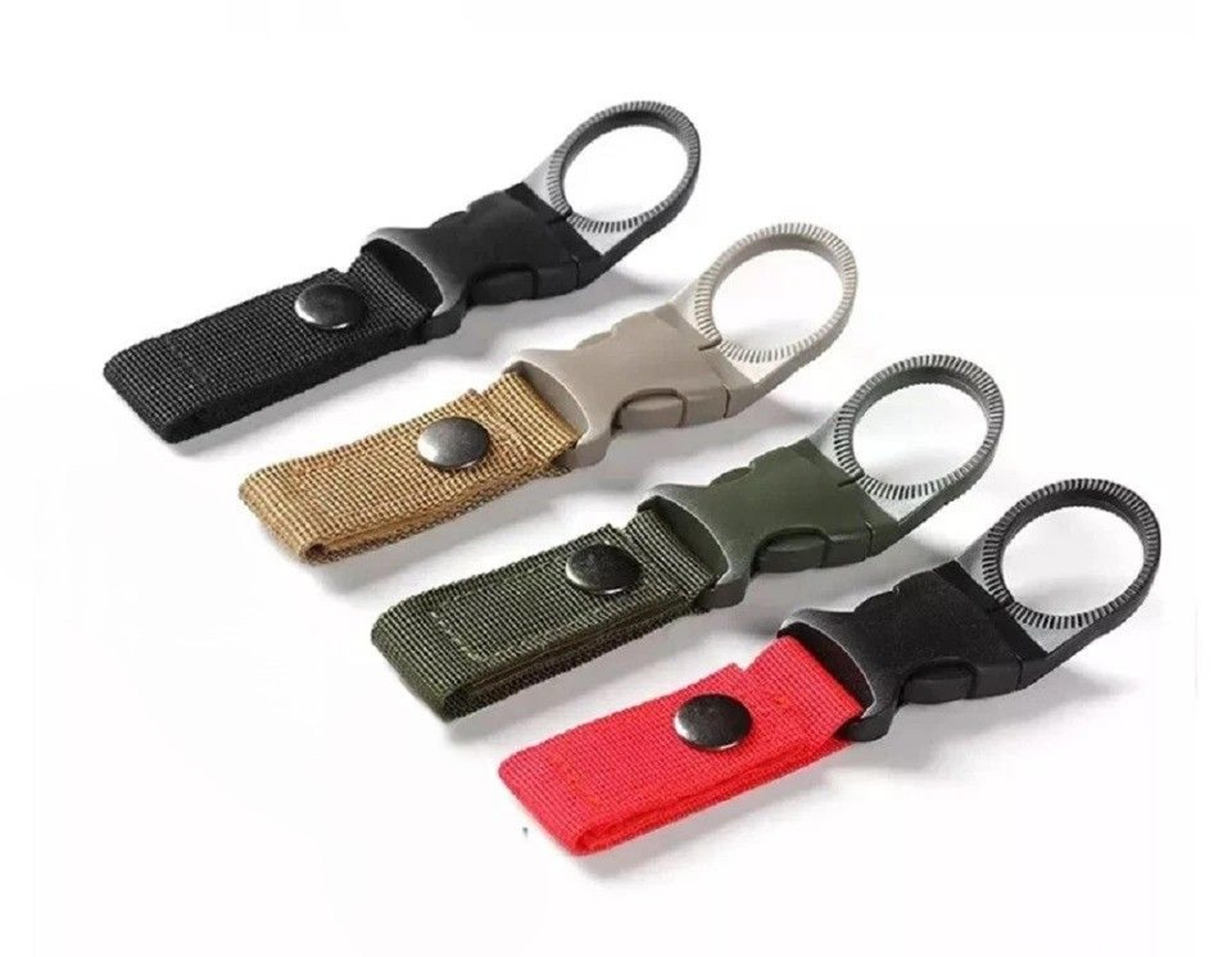 carabiner water bottle holder clips for belt & backpack - perfect for travel & hiking
