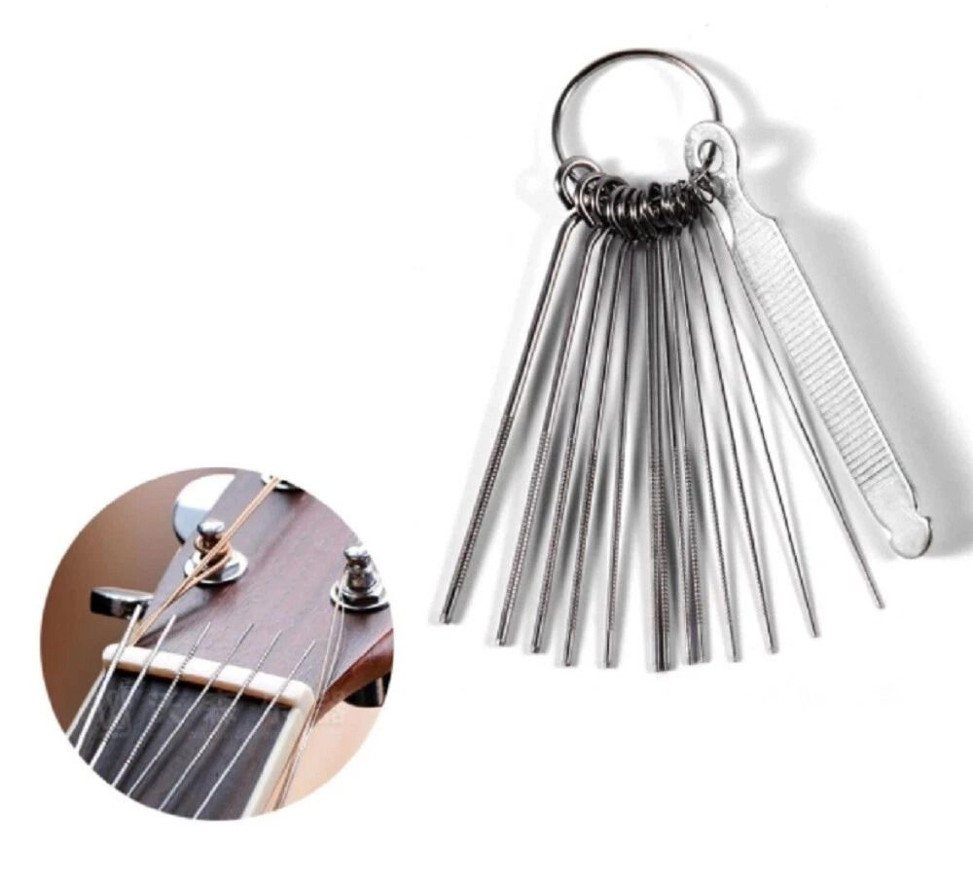 guitar nut slotting file kit for precision string slot repair luthier saw file set