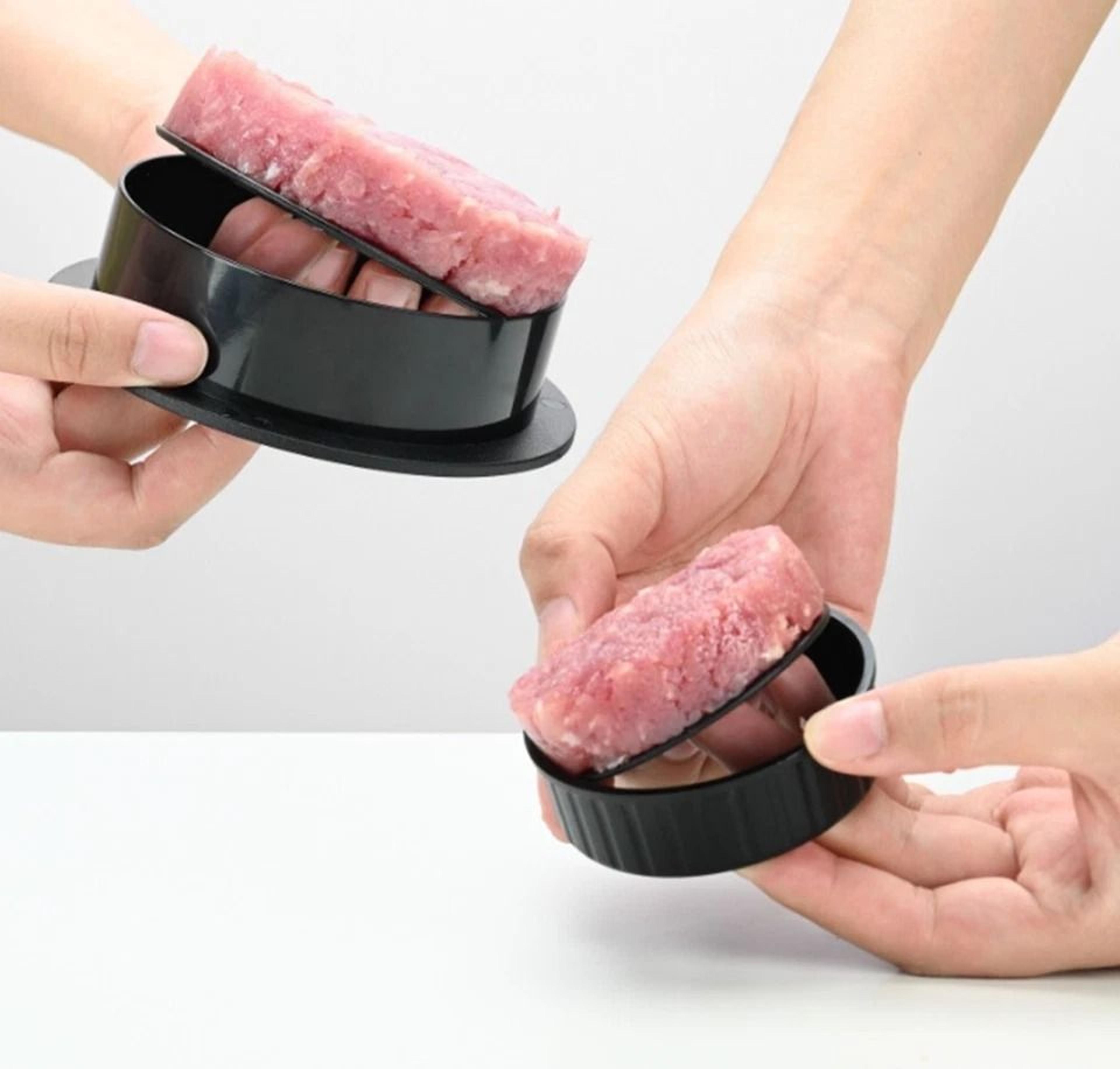 burger press kit with wax papers patty maker & stuffed burger press
