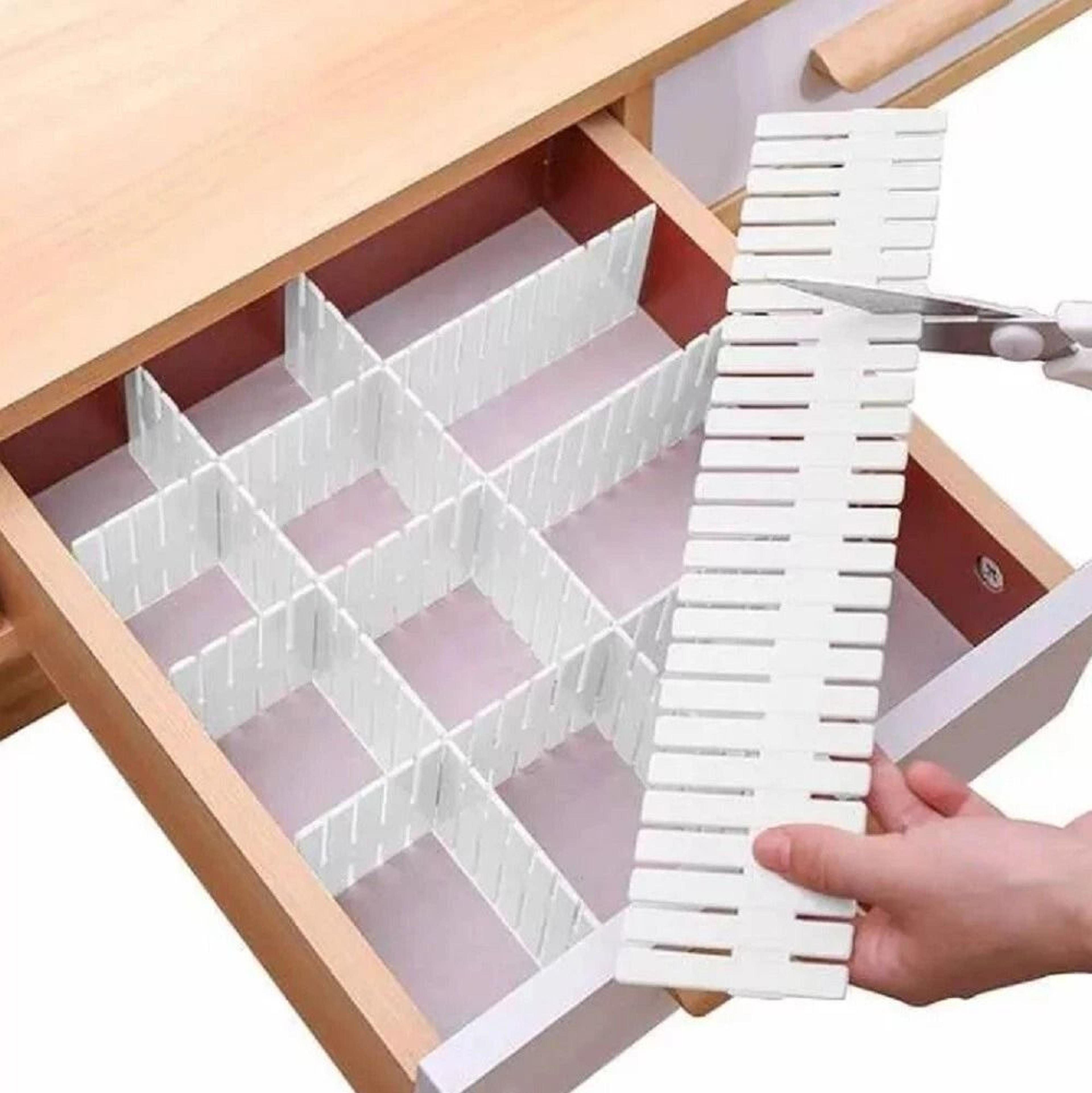 adjustable drawer dividers set for home, office, and closet organization