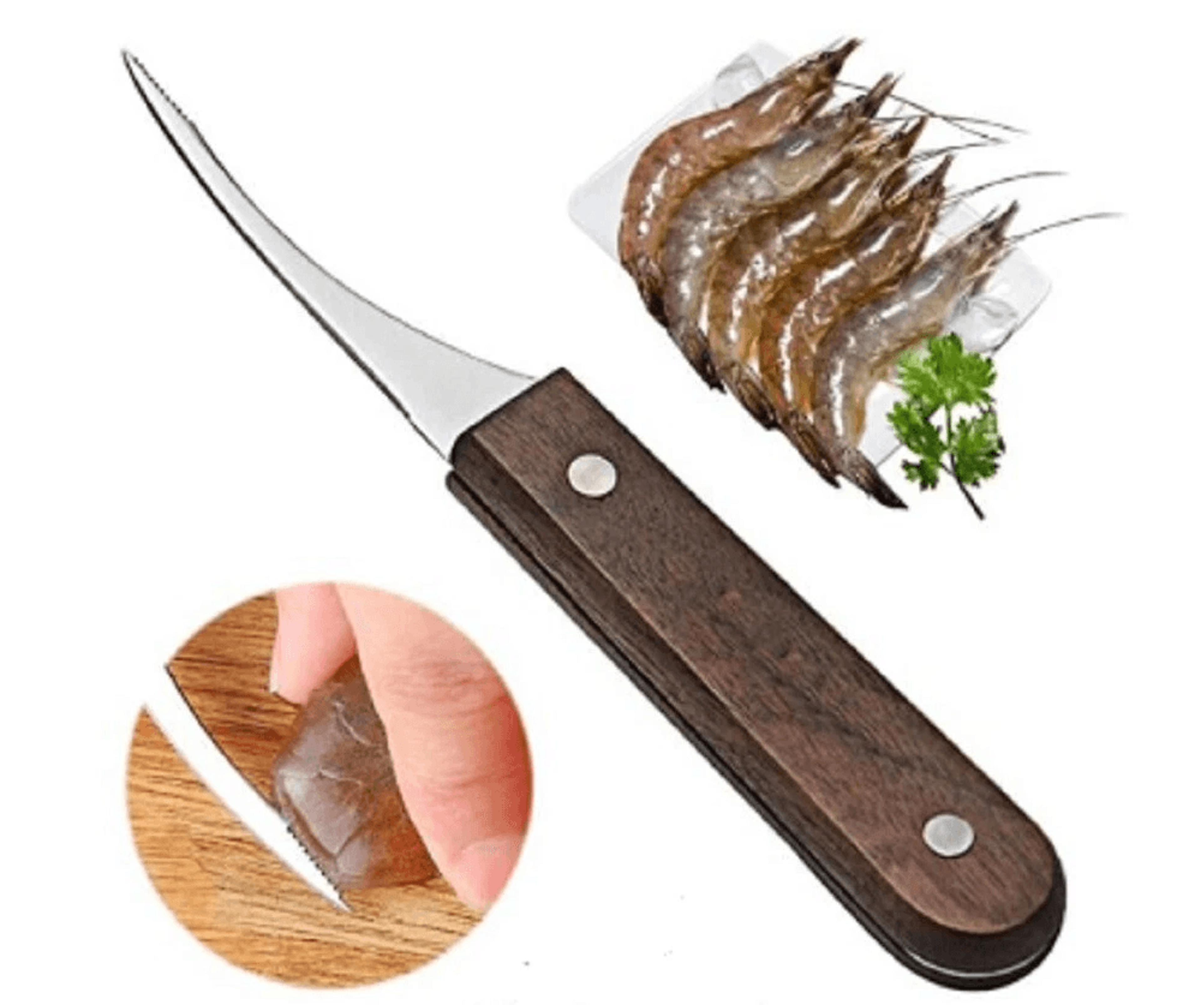 stainless steel shrimp peeler & deveiner set quick shrimp cleaner kitchen tool