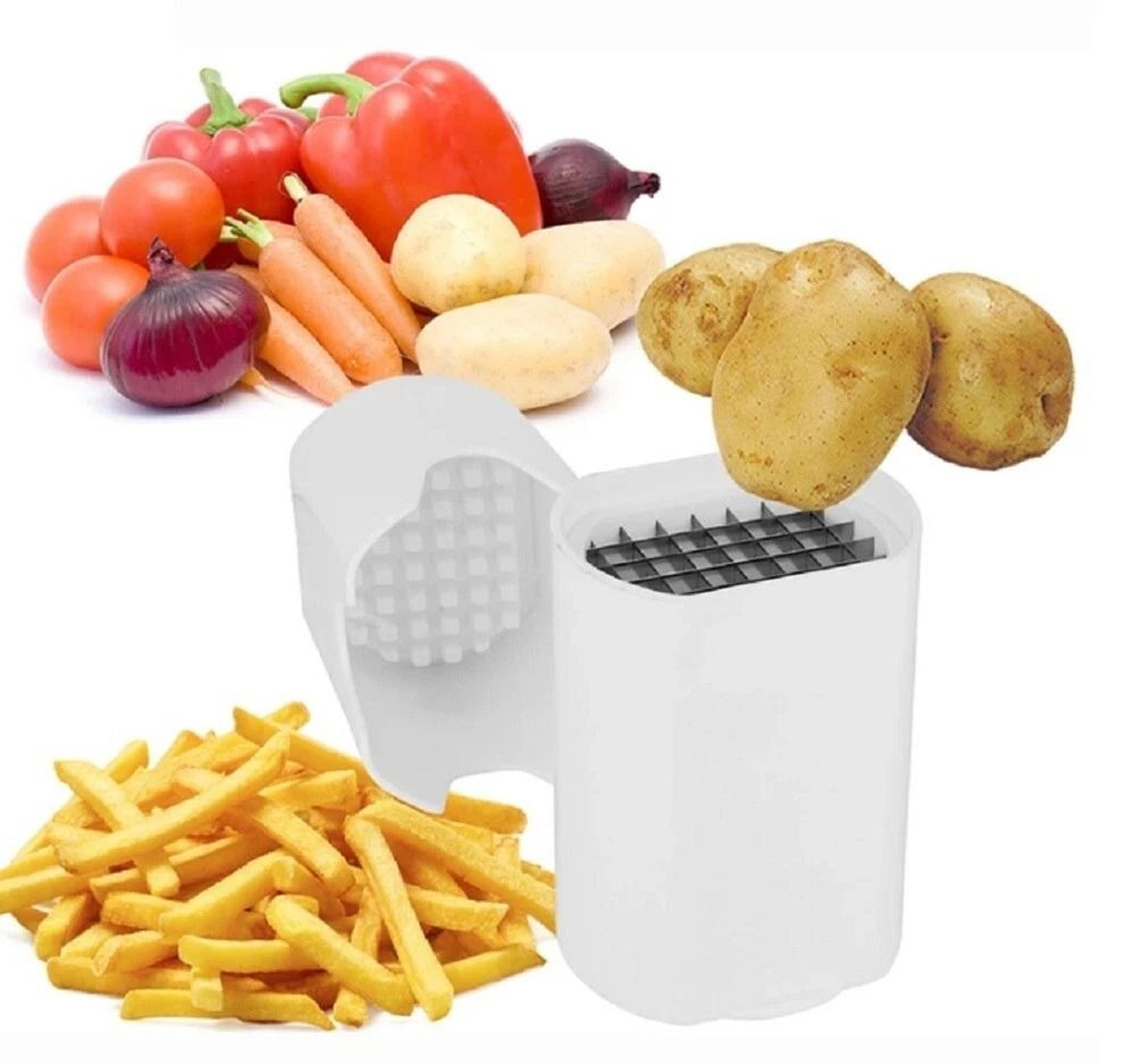 potato fries cutter easy french fry cutter and vegetable dicer chopper for quick kitchen prep