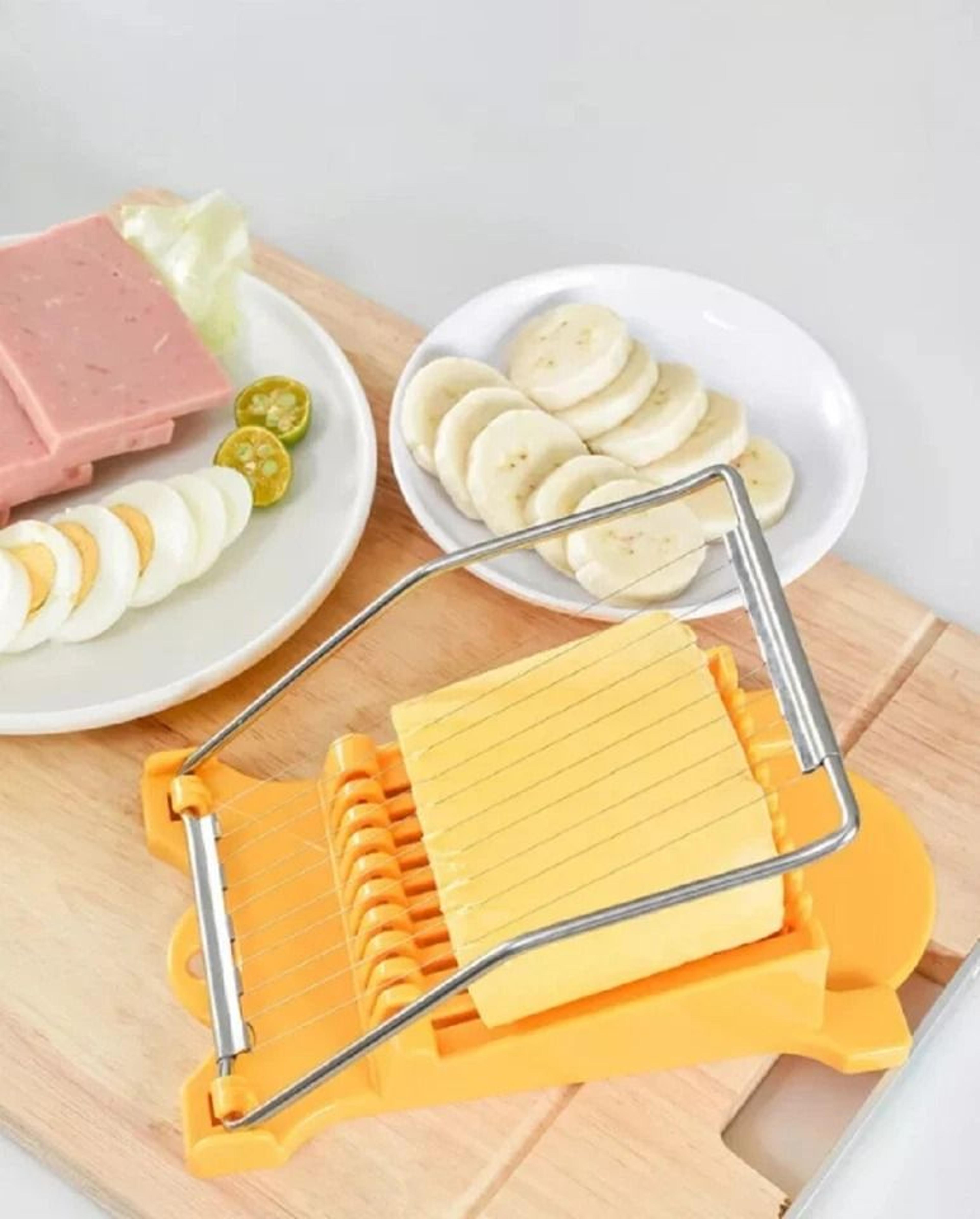 sosanping stainless steel multipurpose kitchen cutter perfect luncheon meat & egg slicer