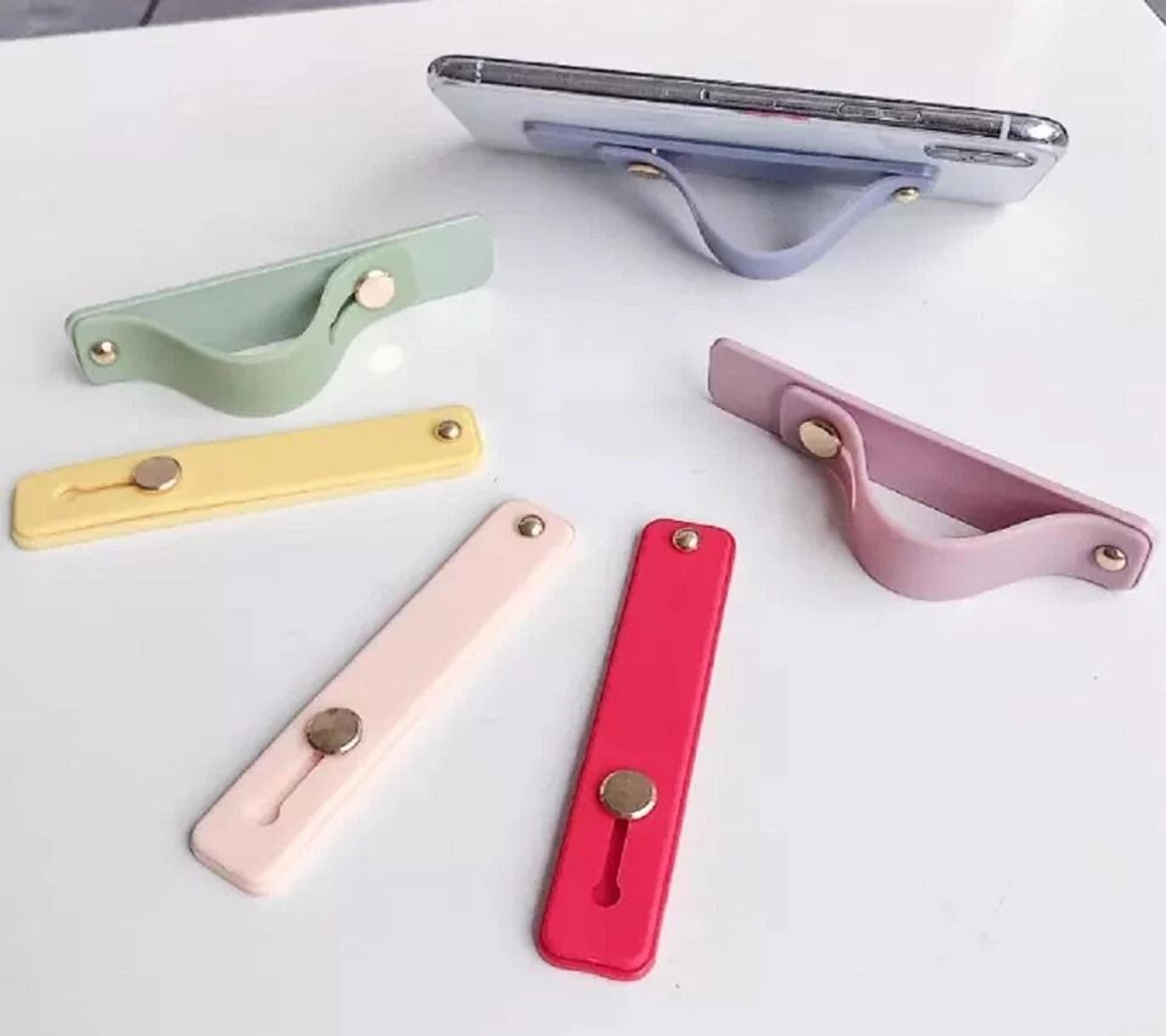 self-adhesive phone grip & kickstand holder for iphone, ipad multi-functional finger strap
