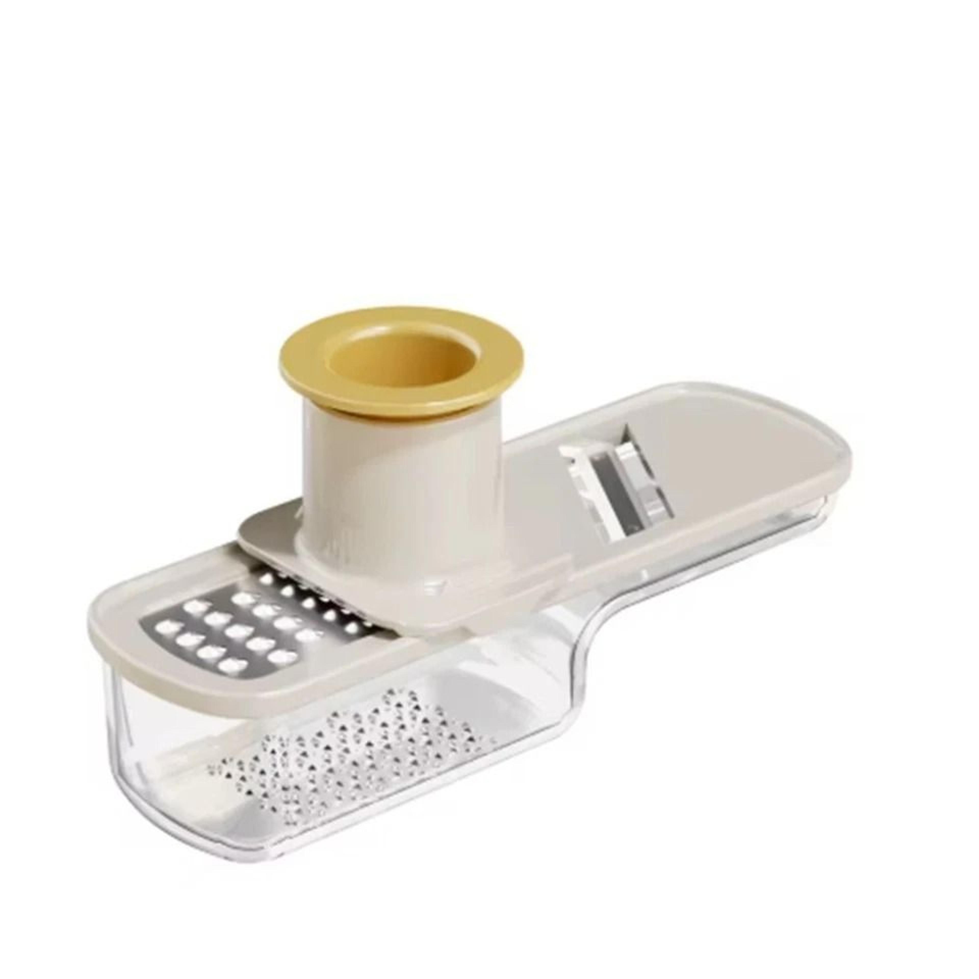 ginger garlic slicer, grater & mandoline with hand guard easy grip kitchen tool for effortless slicing and grating