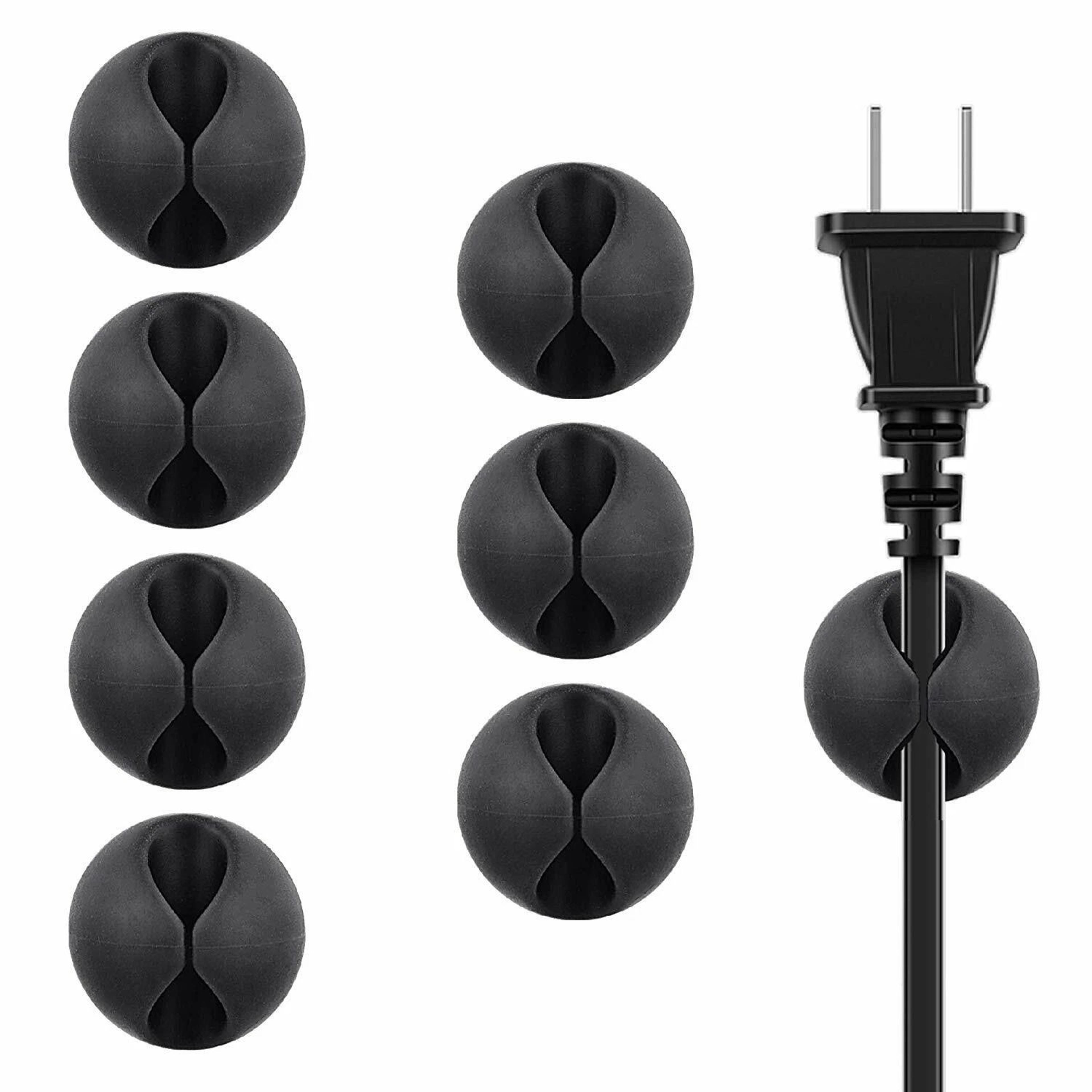cable organizer reel set cord winder clips for desk and charger management