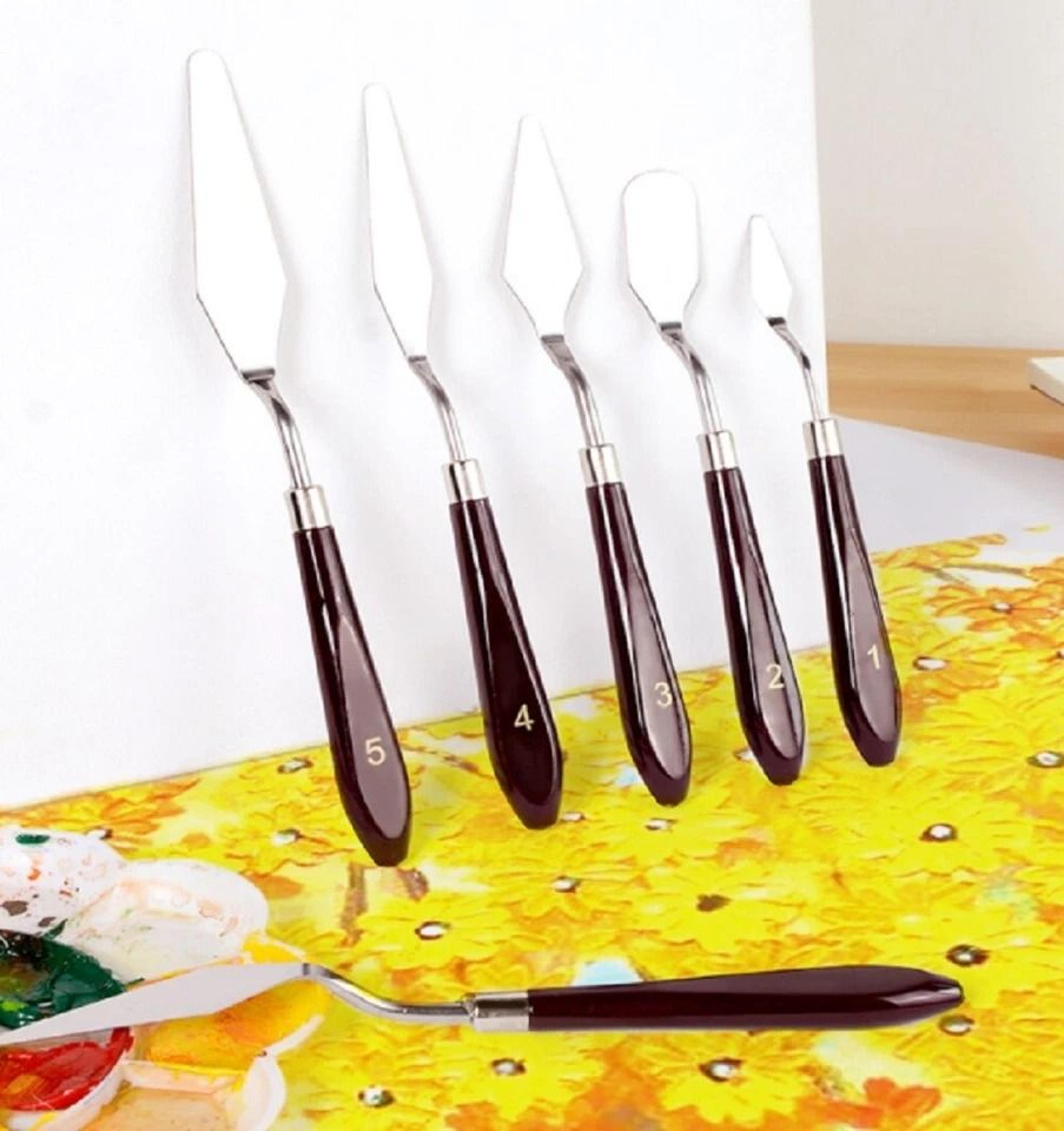 stainless steel palette knife set for oil & acrylic painting