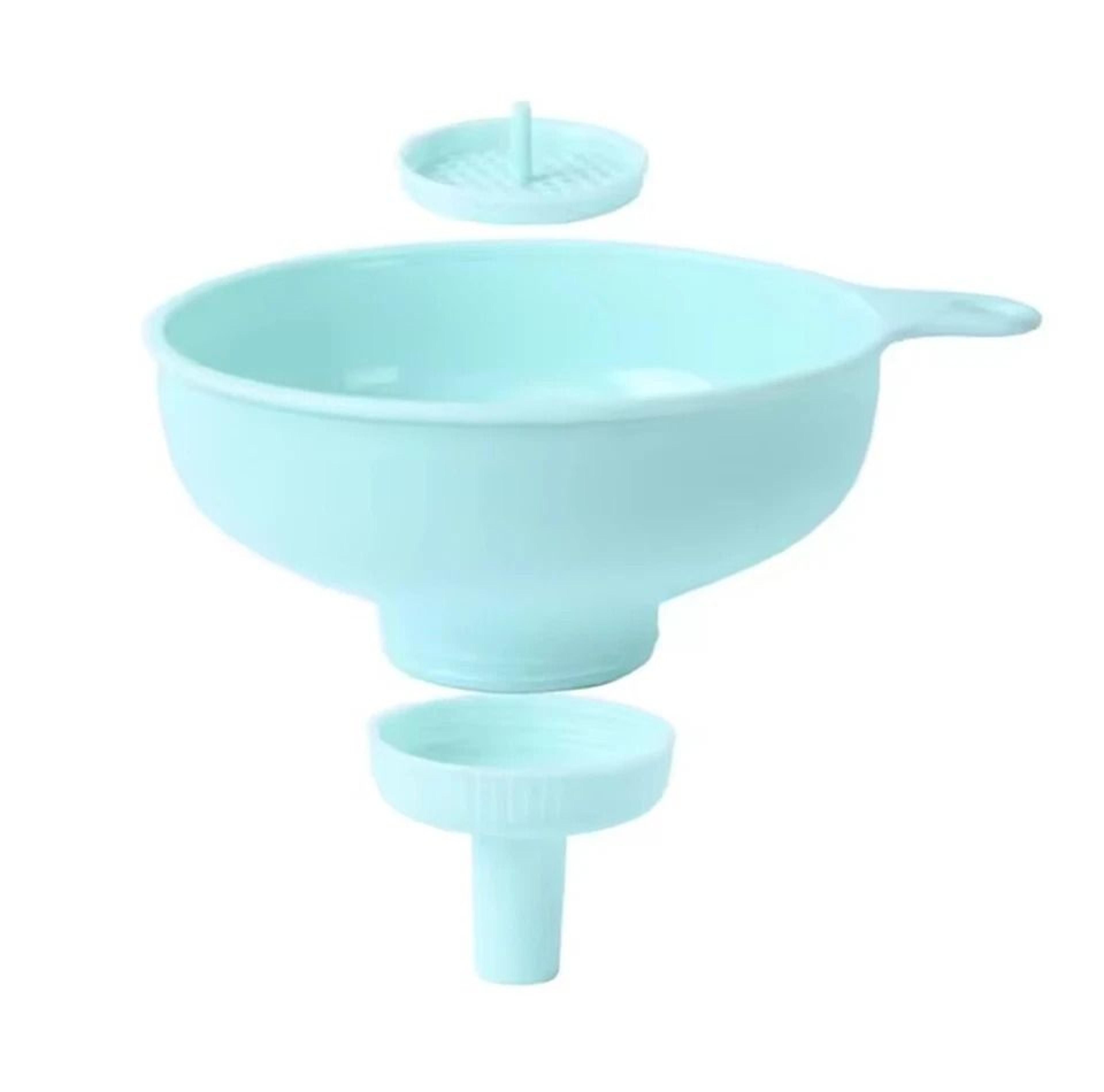 wide mouth kitchen funnel jar filler, strainer & spout for canning & mason jars