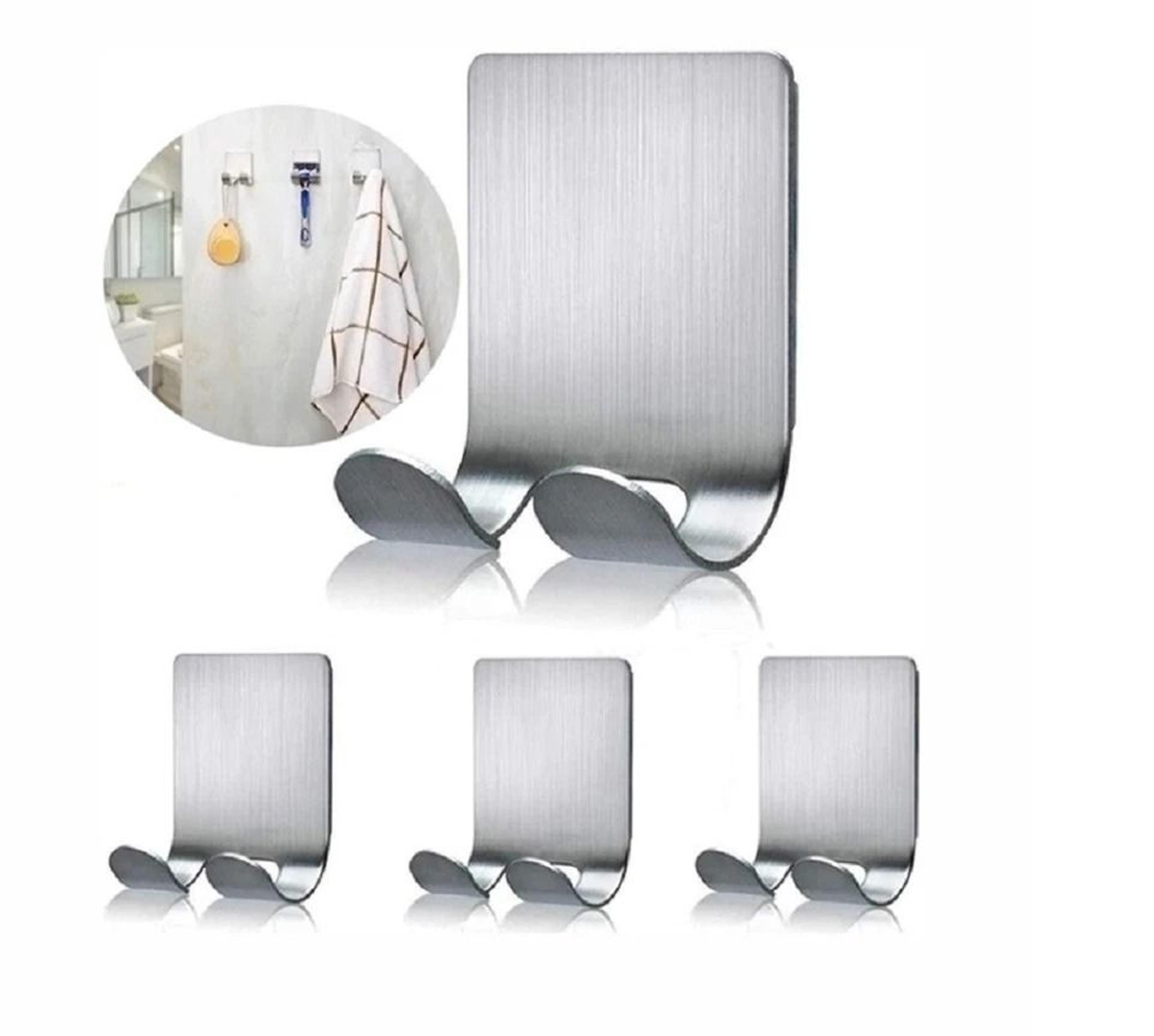 stainless steel razor holder hooks adhesive wall mount bathroom organizers