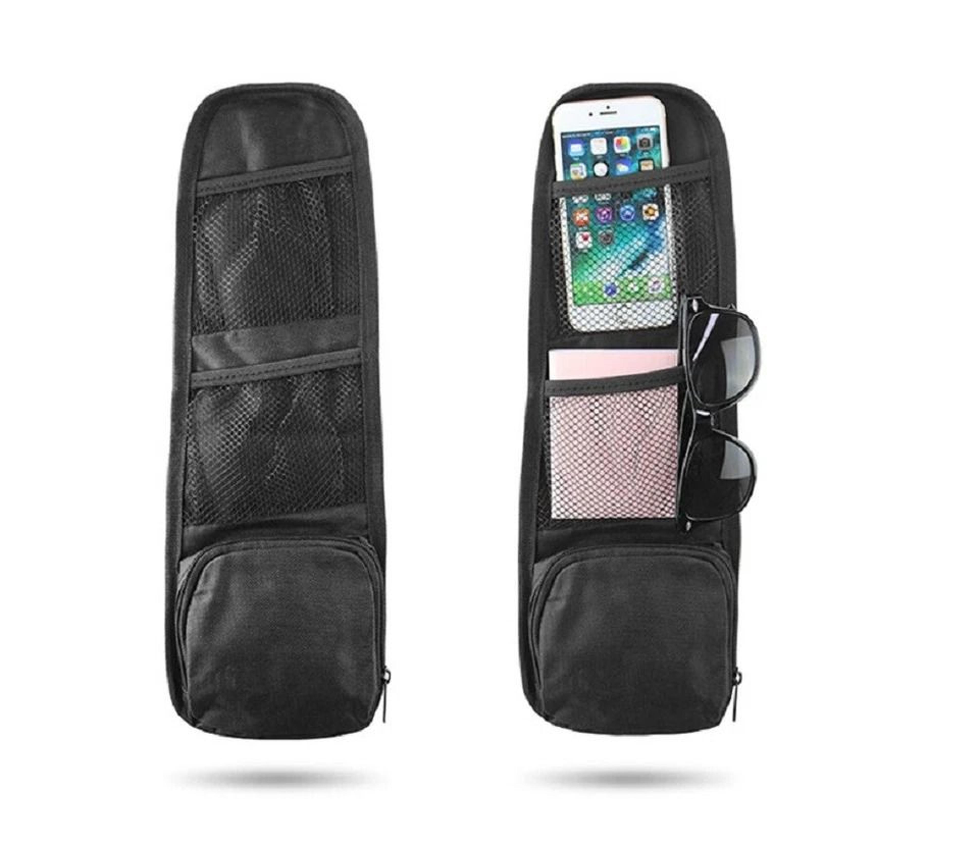 car seat back organizer mesh storage bag multi pocket hanging holder for organized travel