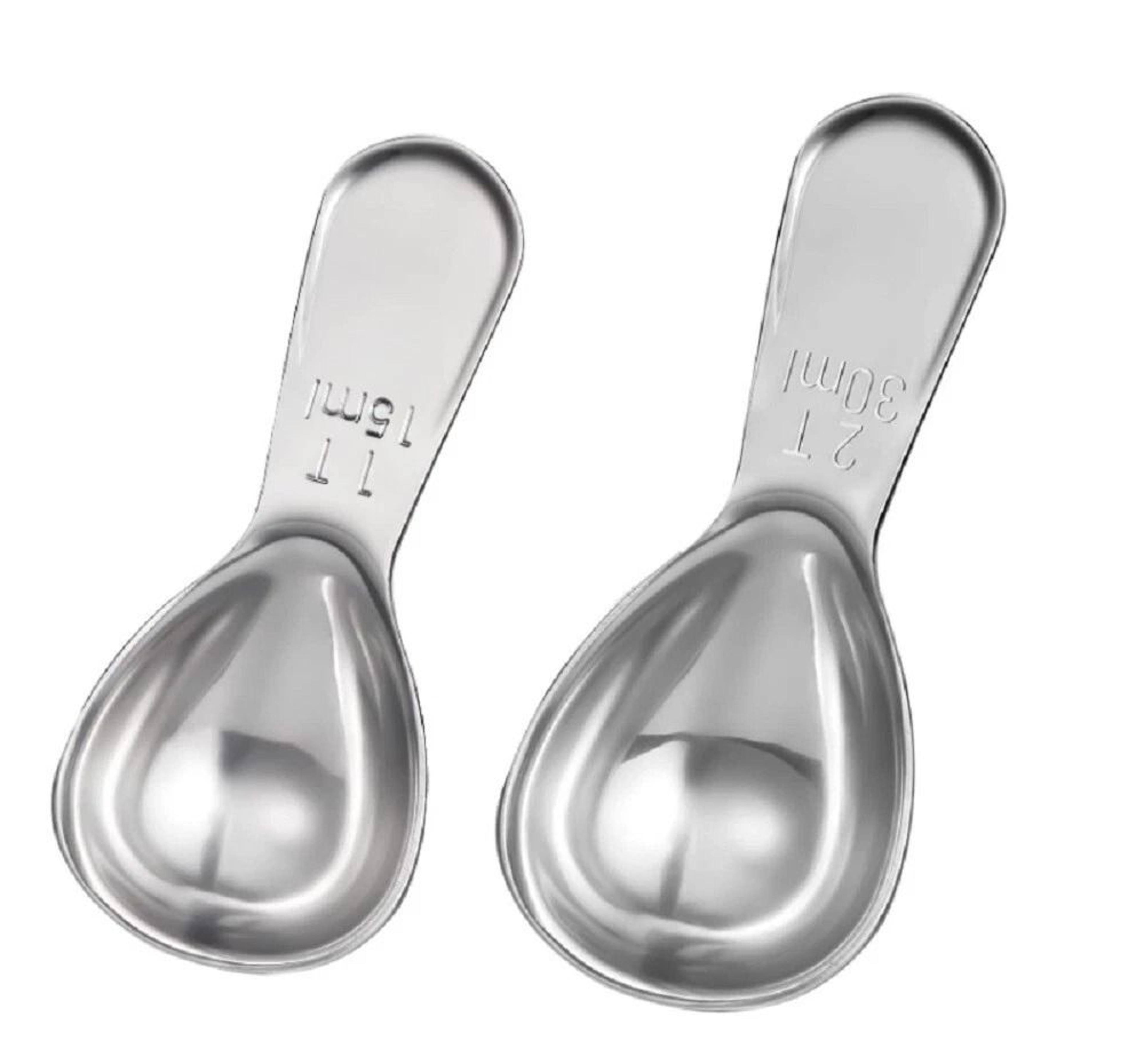 stainless steel coffee measuring scoop short handle spoons for precise coffee measurements