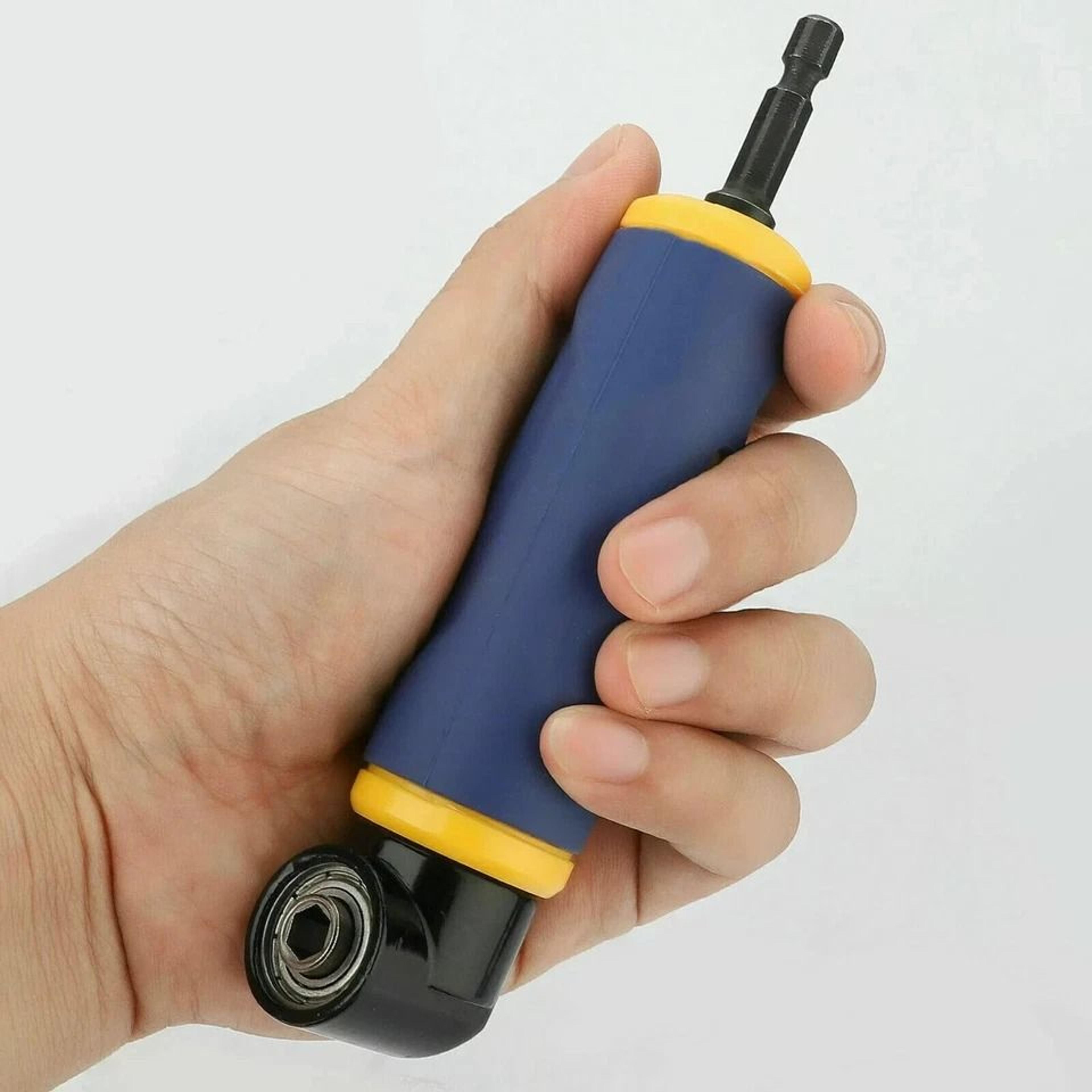 right angle drill attachment degree screwdriver adapter hex extension tool