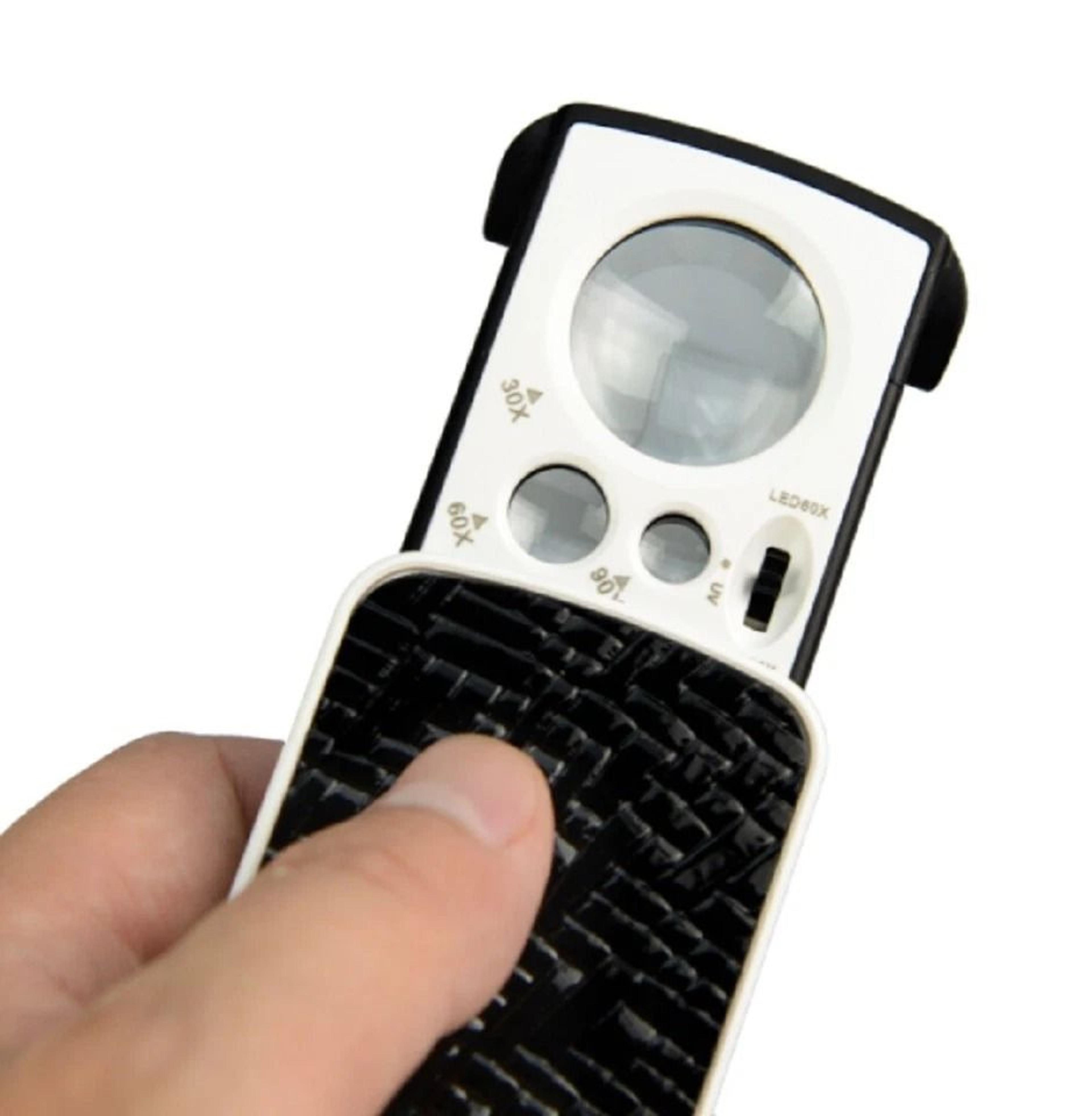 led jeweler loupe pocket jewelry magnifier for coins stamps gems