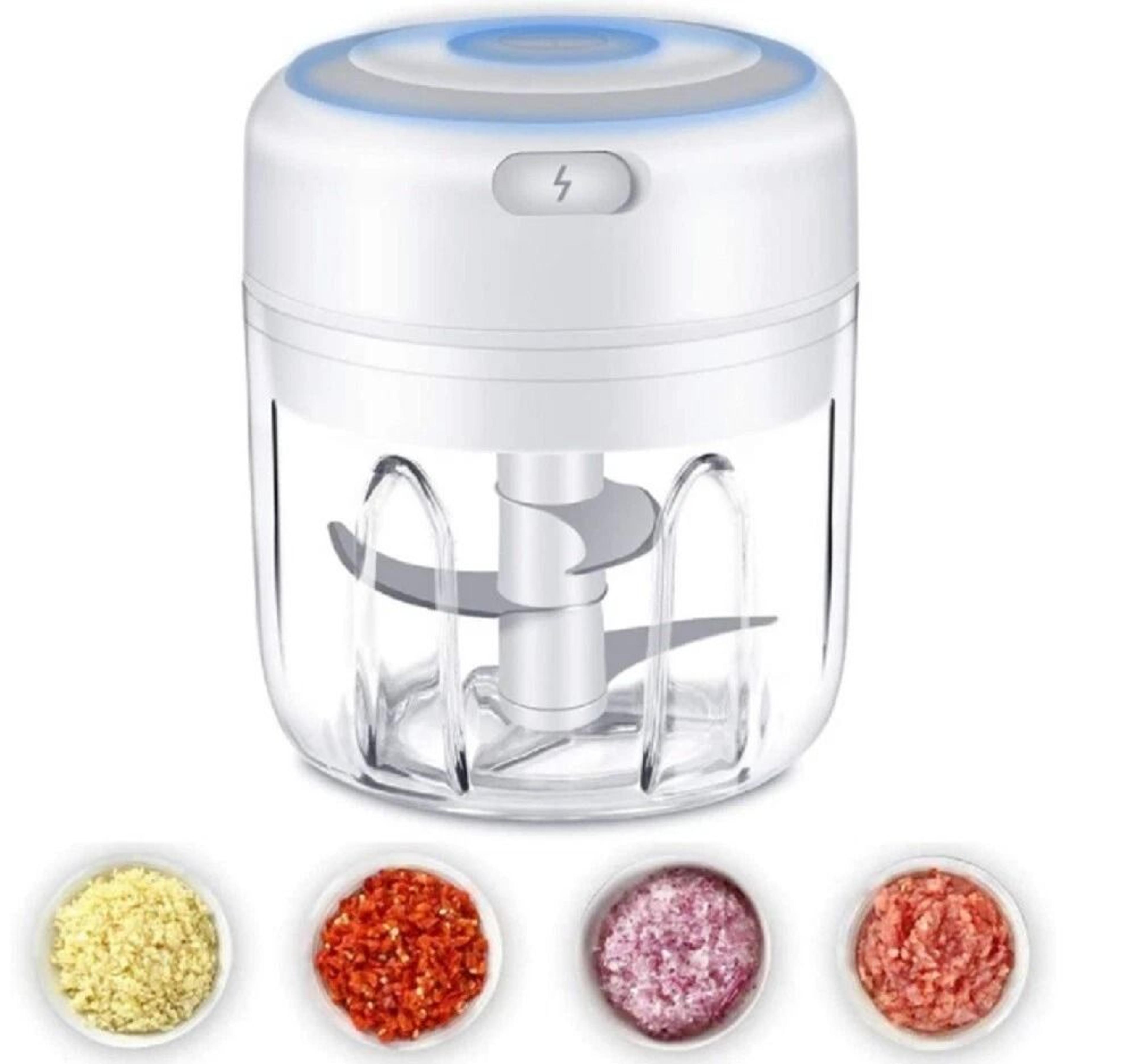 mini garlic chopper electric food processor for garlic onion herbs