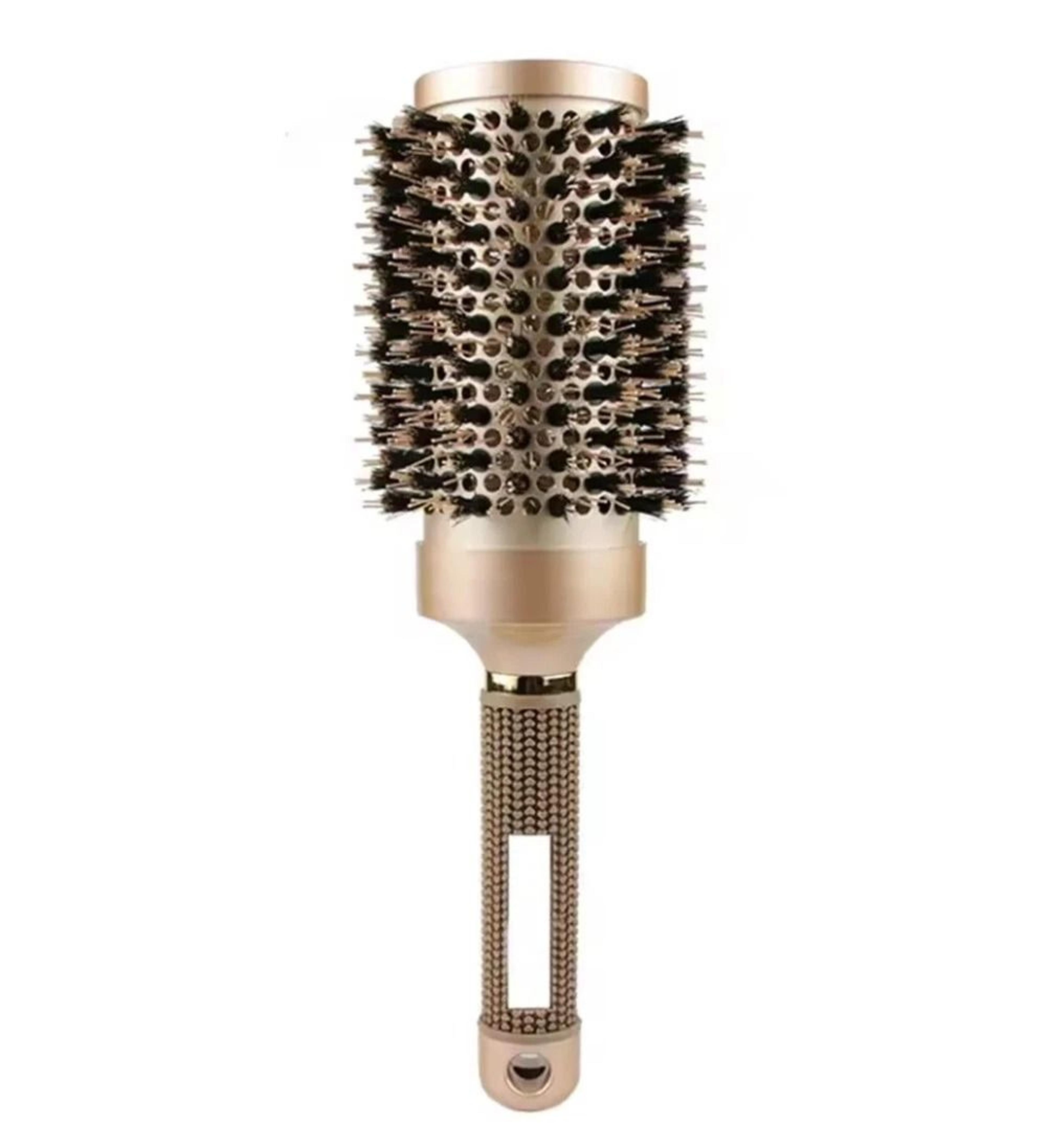 ceramic ionic round brush for blowout with boar bristles