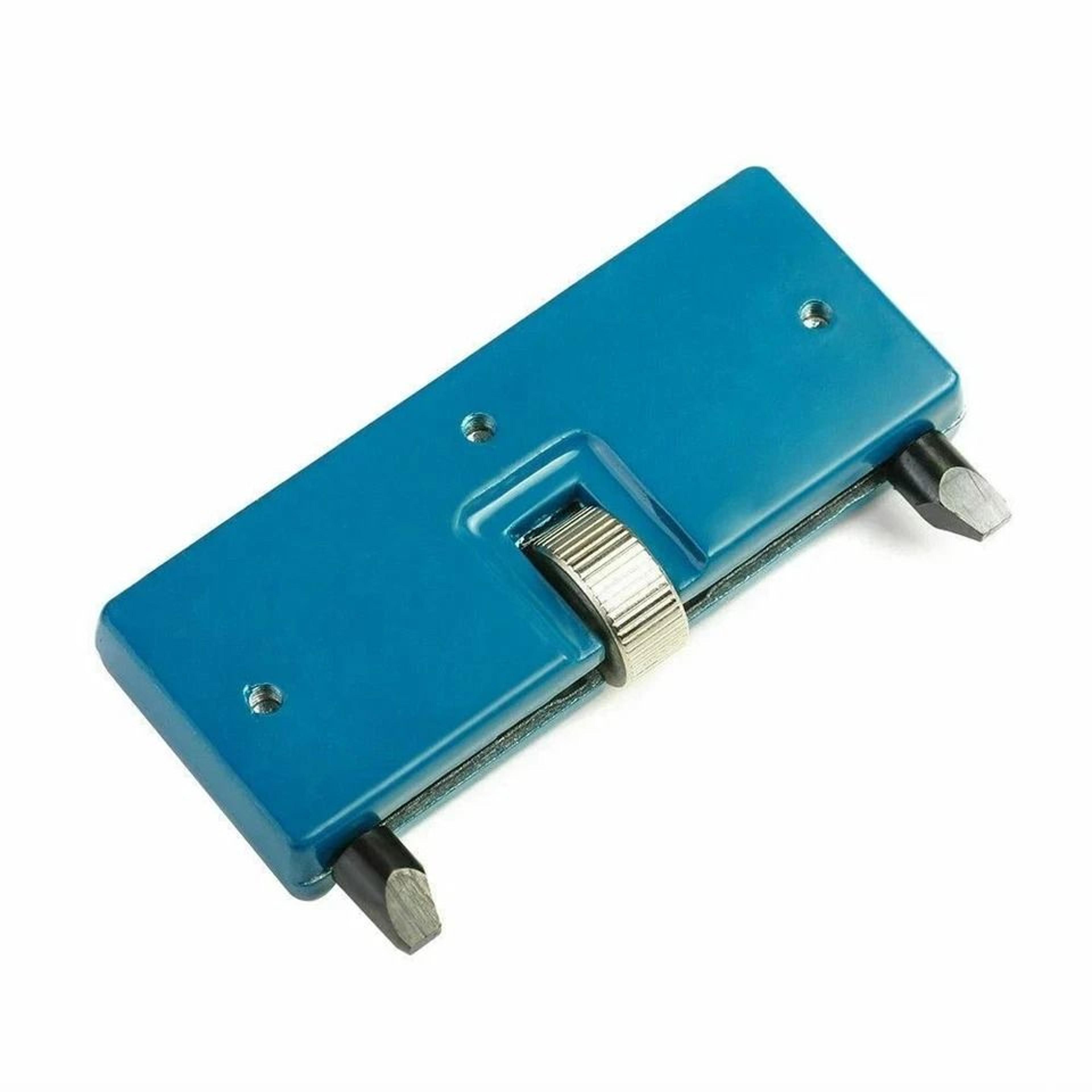 adjustable watch case opener wrench for battery replacement and screw back repair