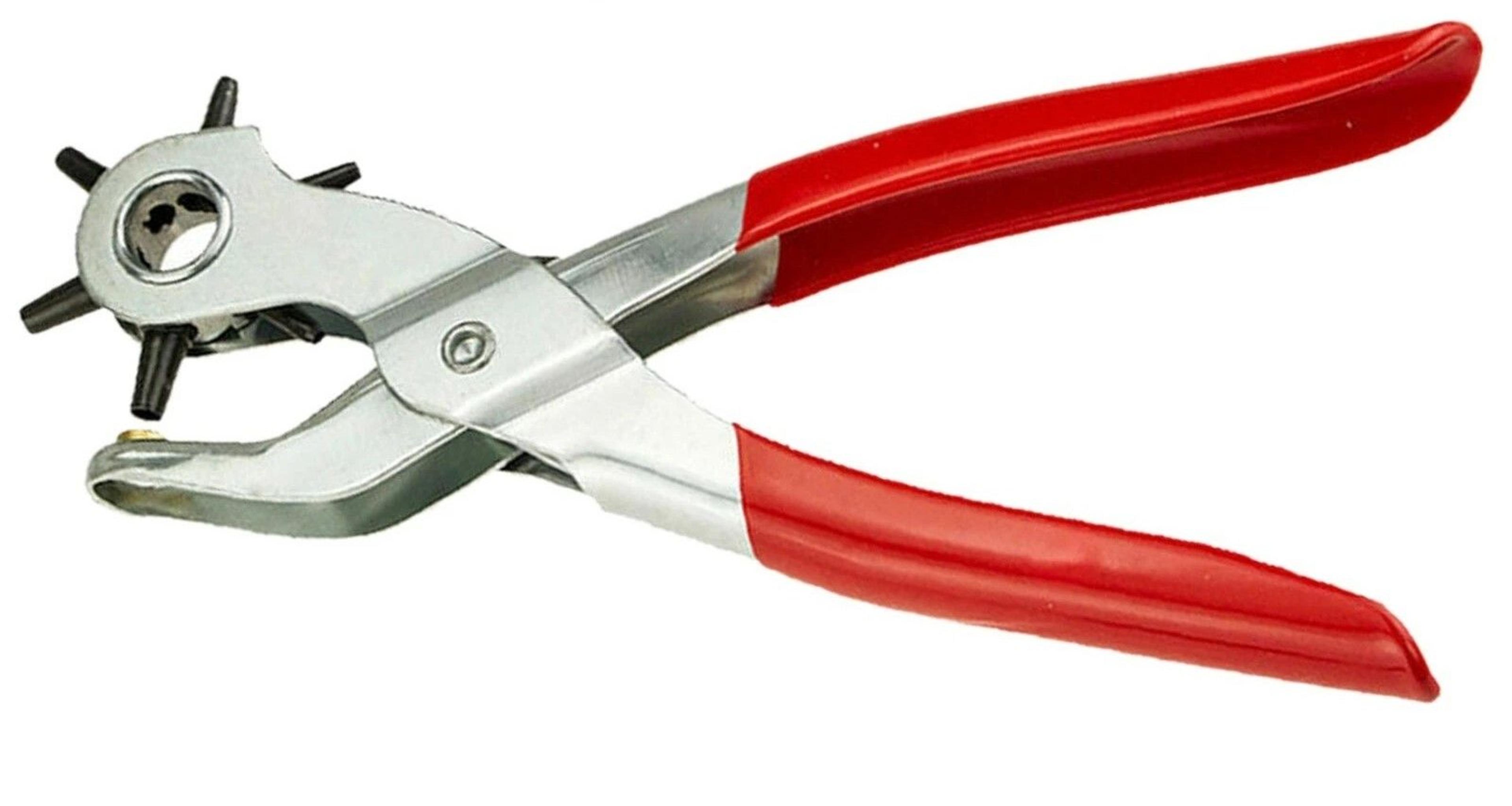 heavy-duty leather hole punch tool revolving pliers for belt & craft use