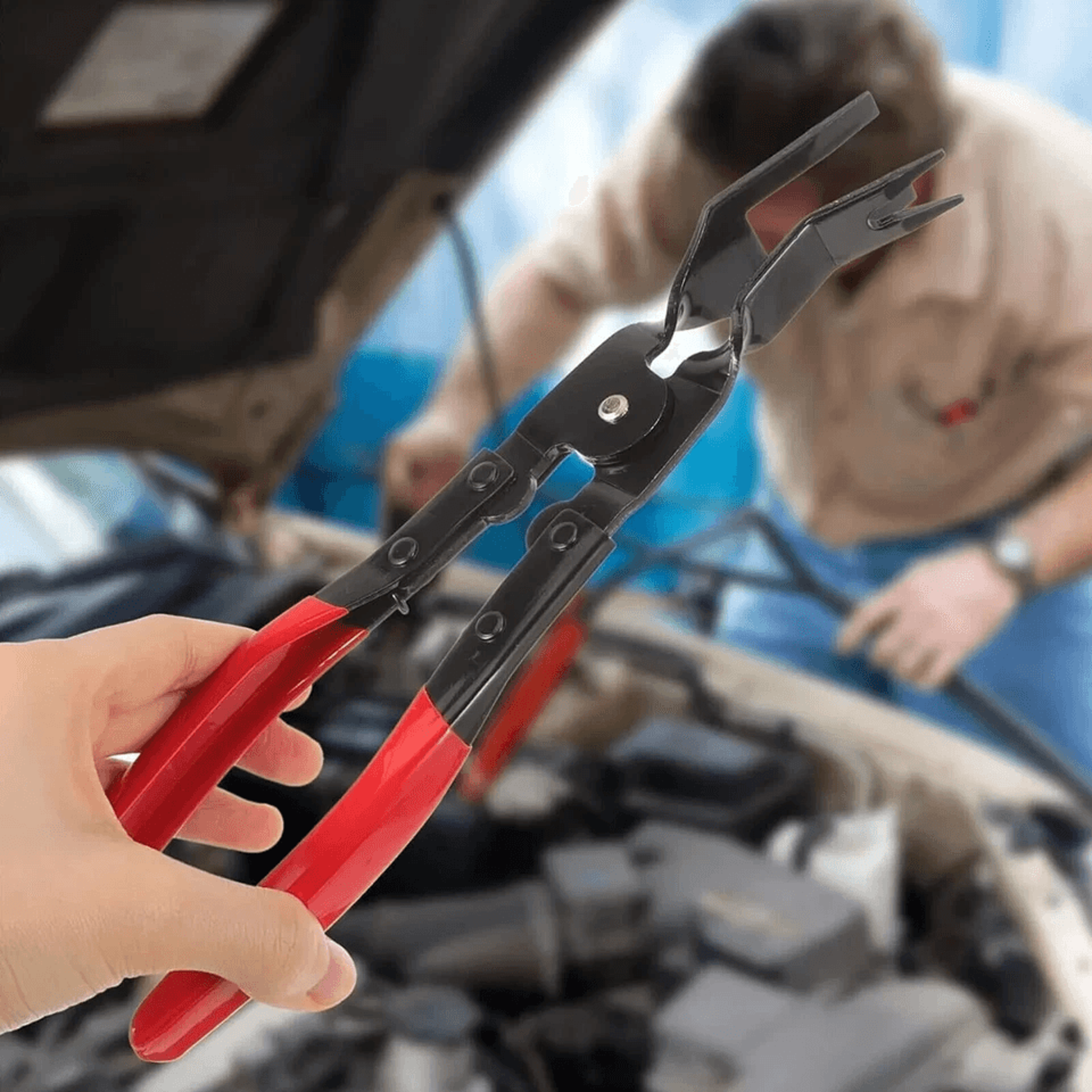 heavy duty car door panel fastener remover & clip pry tool for efficient trim removal