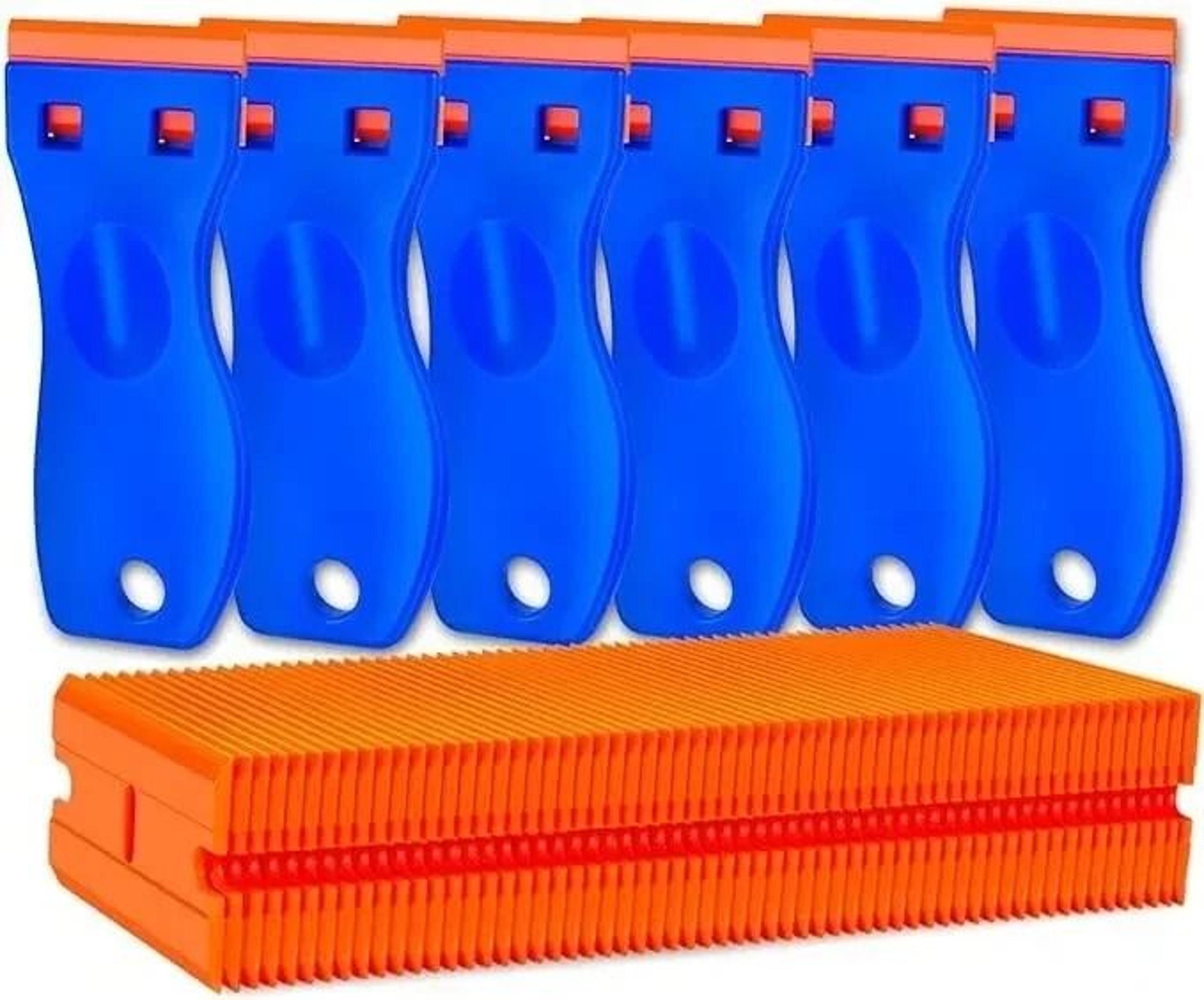 plastic razor blade scraper tool set scrapers blades for easy surface cleaning and residue removal