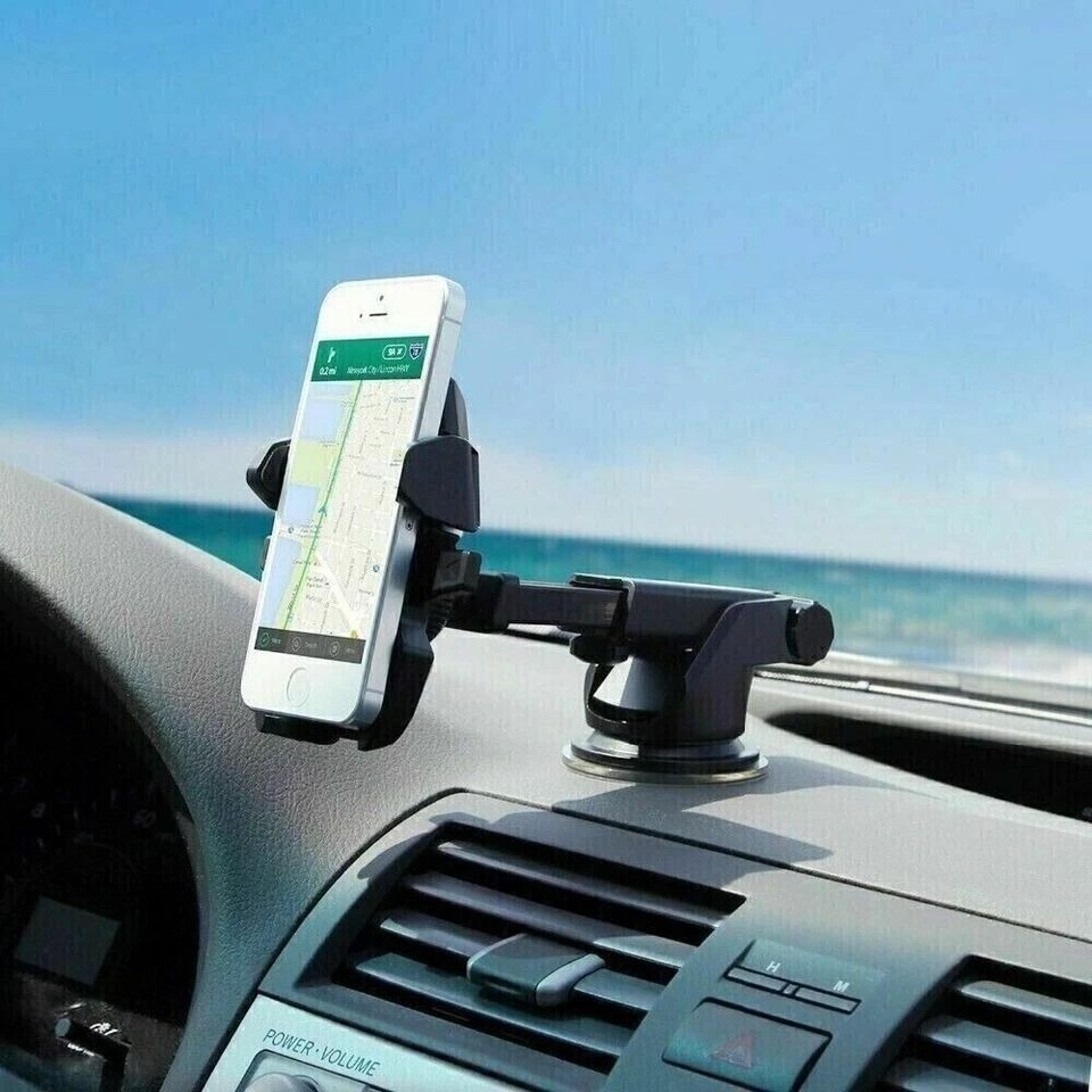 universal car mount holder for windshield & dashboard – mobile phone & gps stand