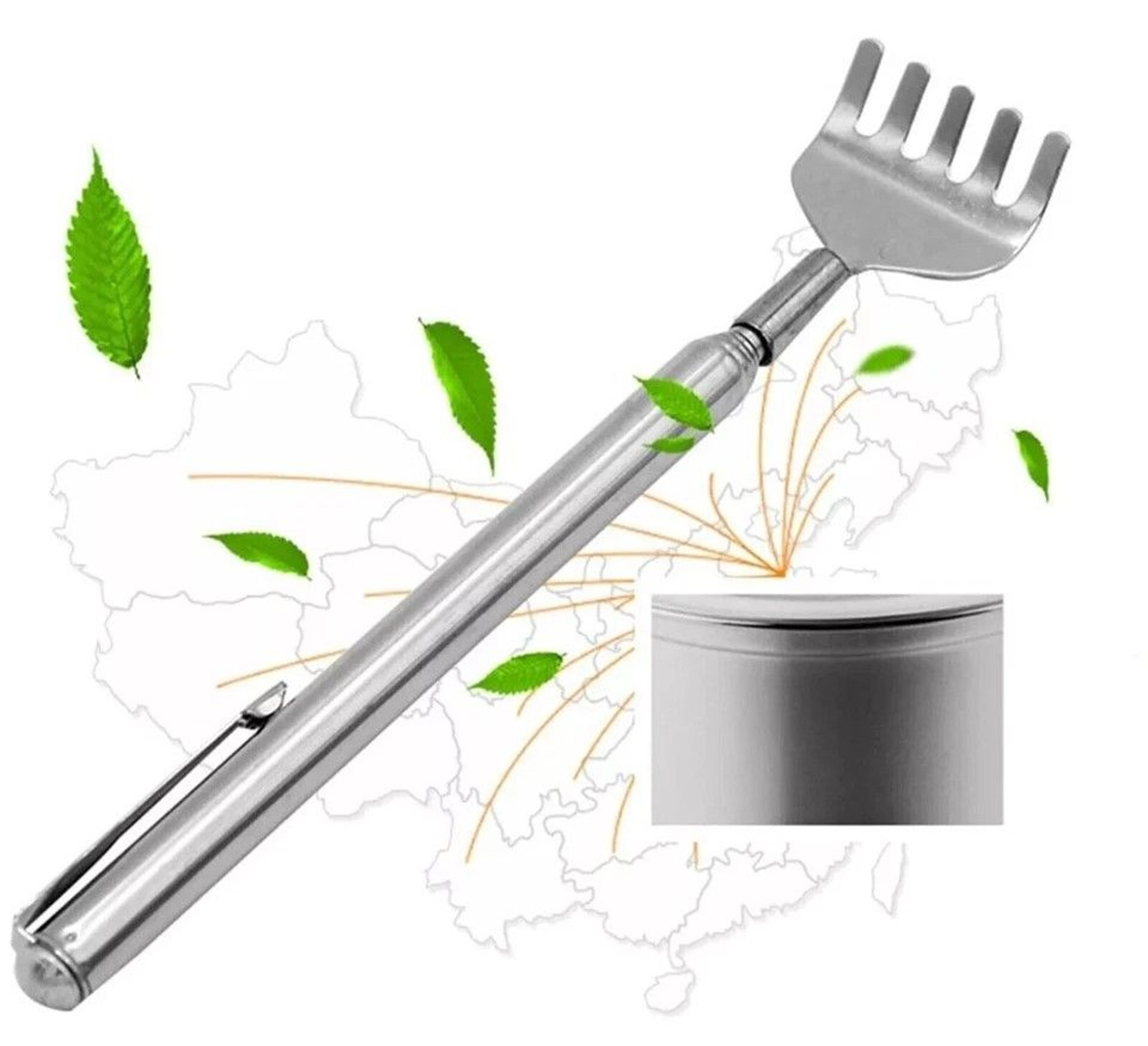 stainless steel telescopic back scratcher extendable claw extender for pain relief