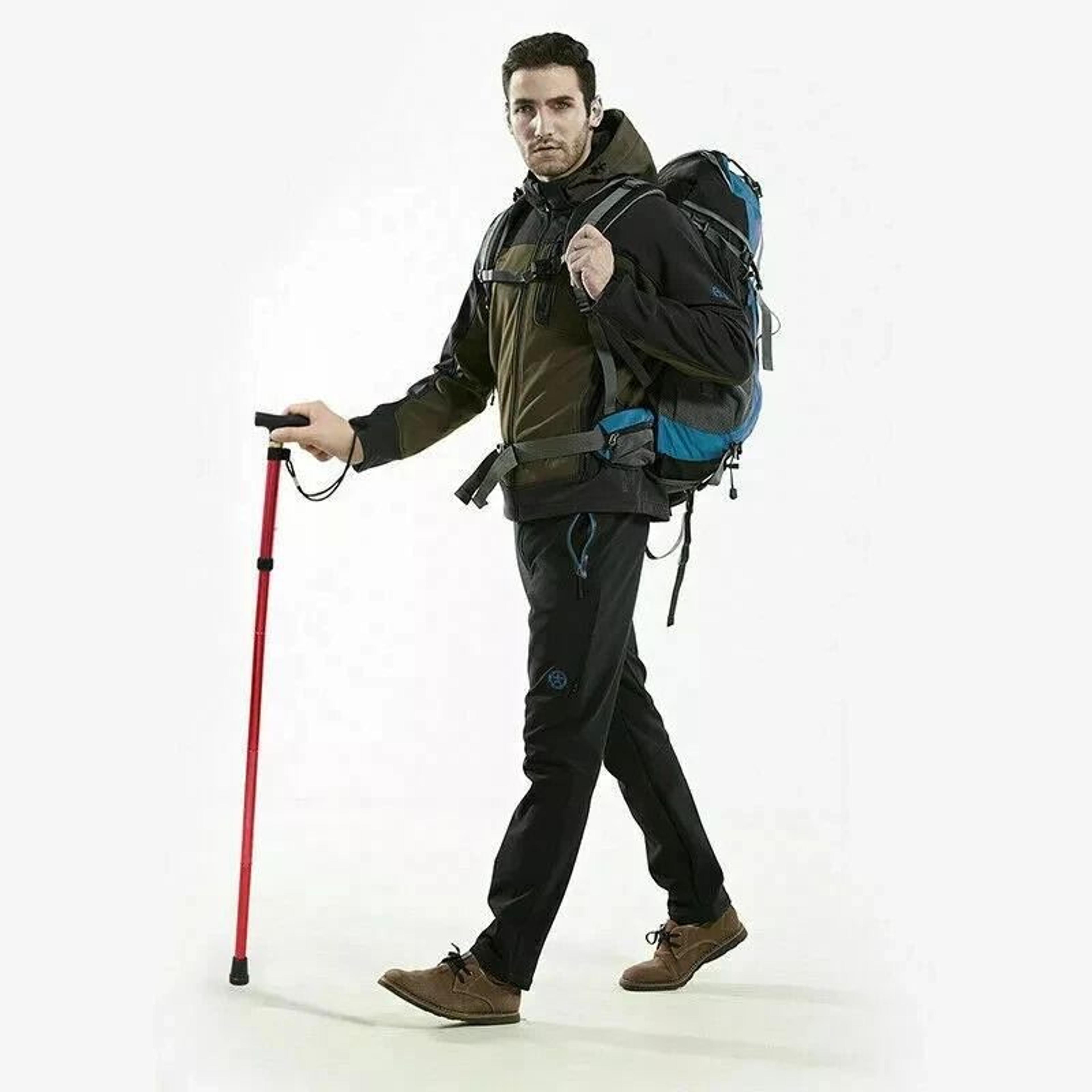 folding walking cane adjustable collapsible travel cane lightweight aluminum support