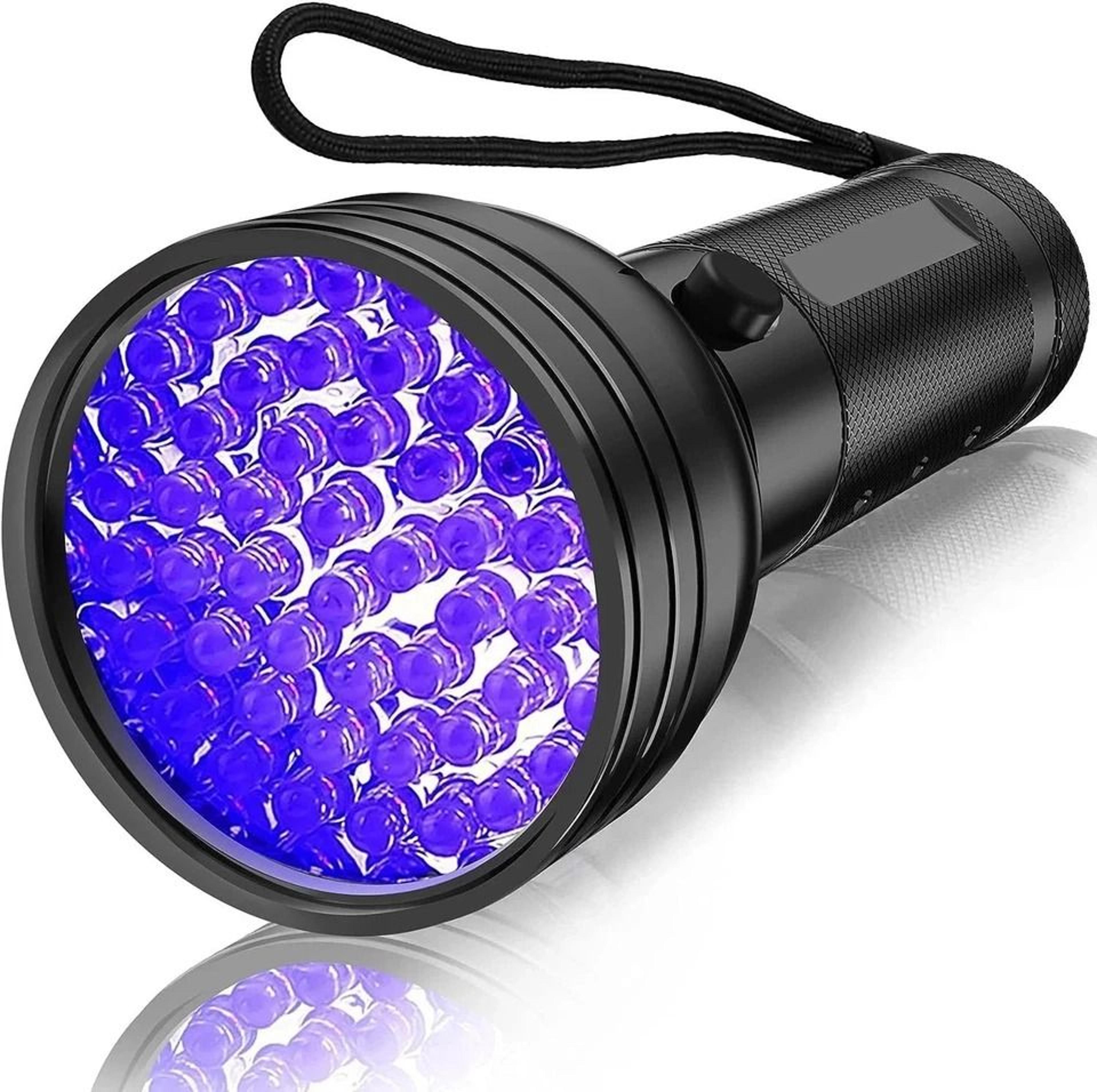 led uv flashlight black light torch for pet stains, scorpions and inspection