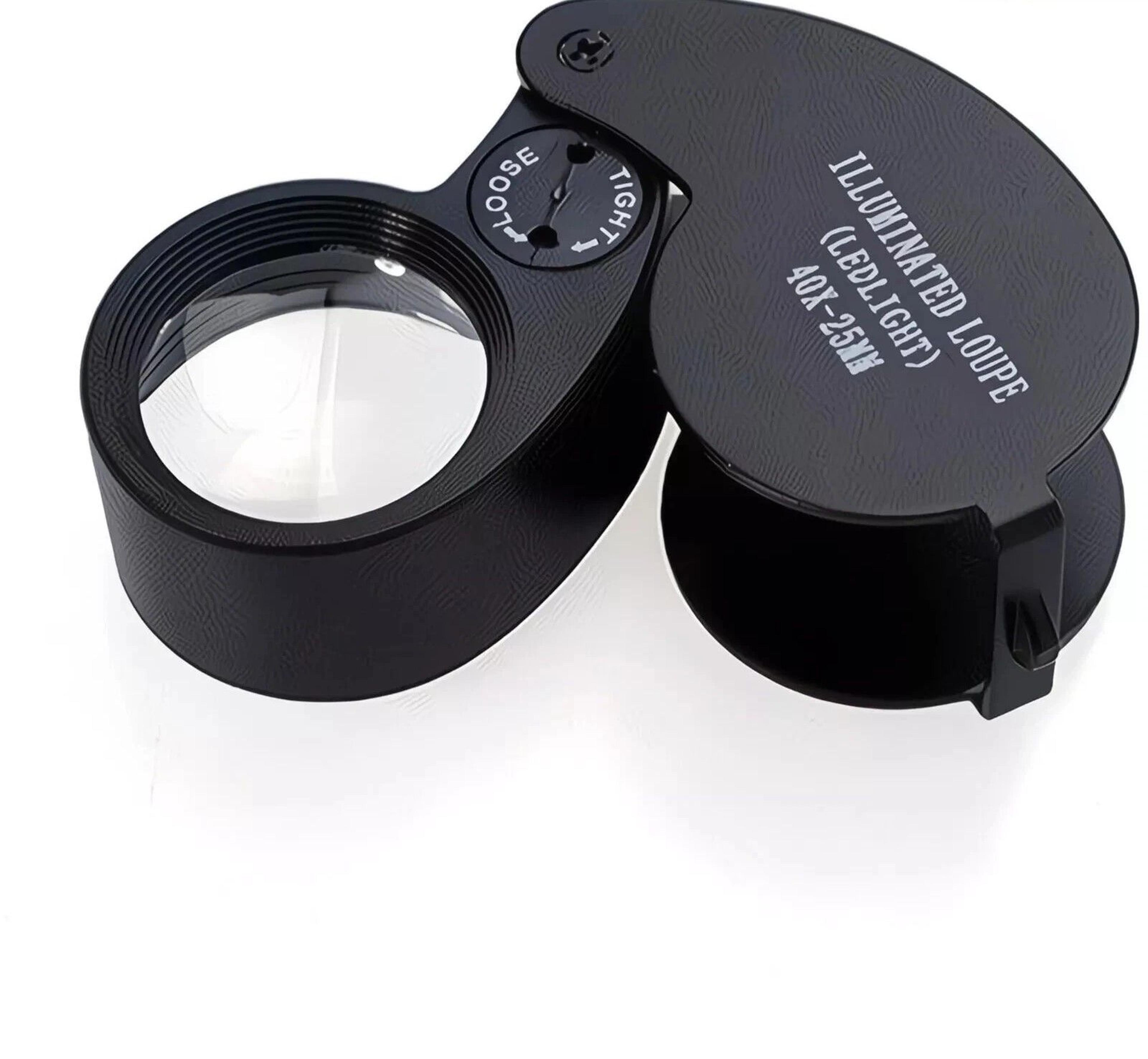 led pocket magnifier for jewelry repair lighted loupe with clear viewing