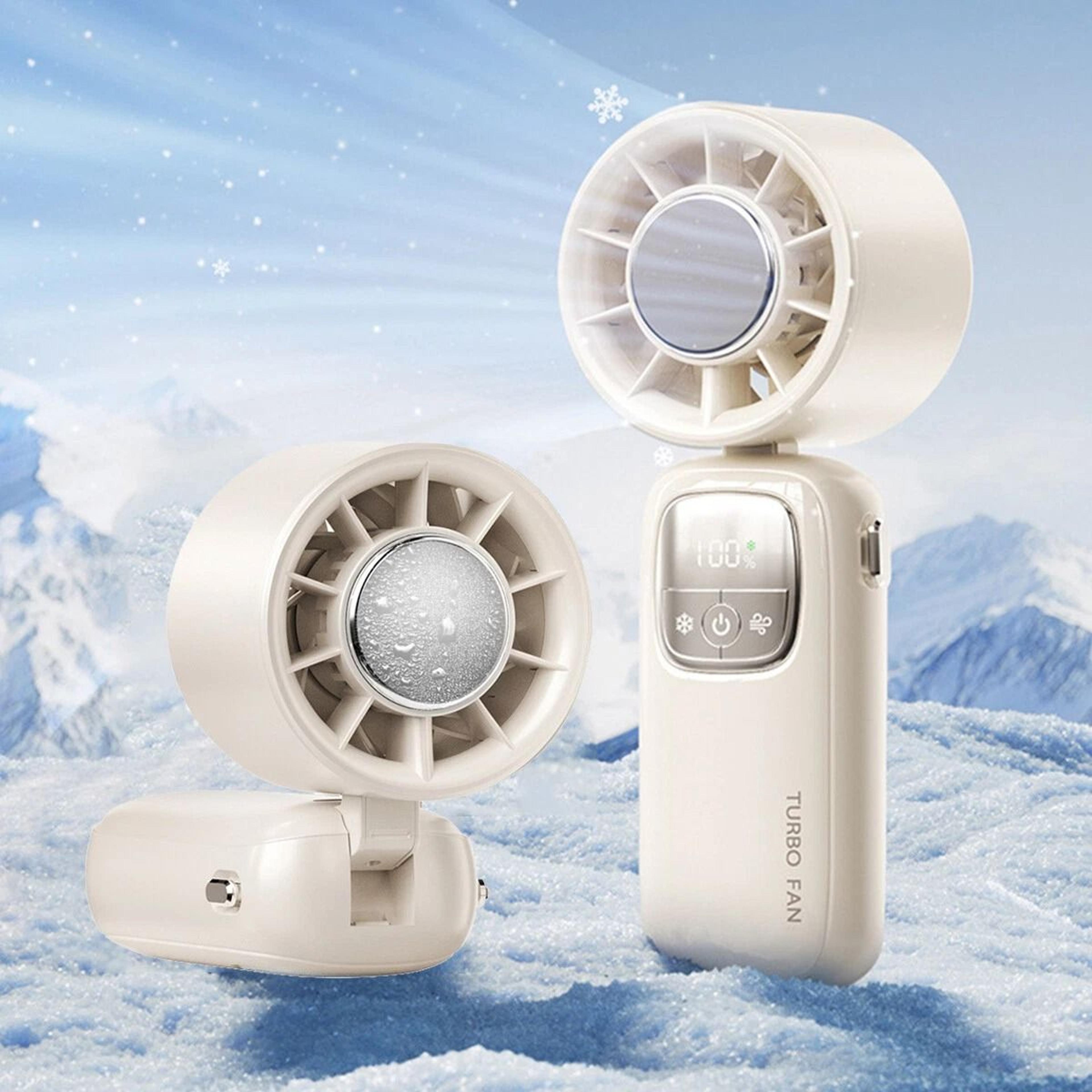 cooling handheld fan with ice cooler speeds quiet portable fan