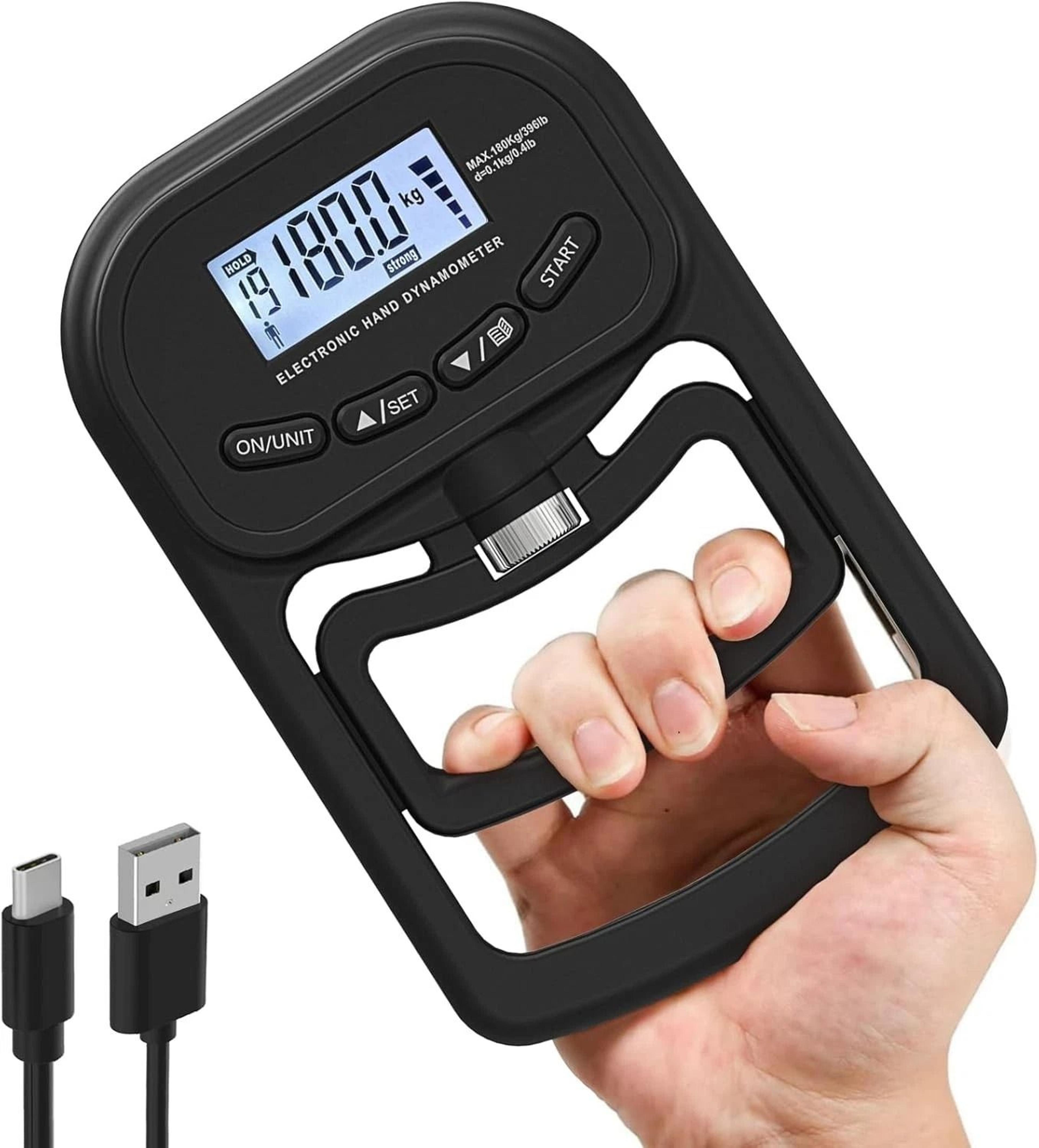 grip strength tester handgrip measurer meter for strength training & rehabilitation