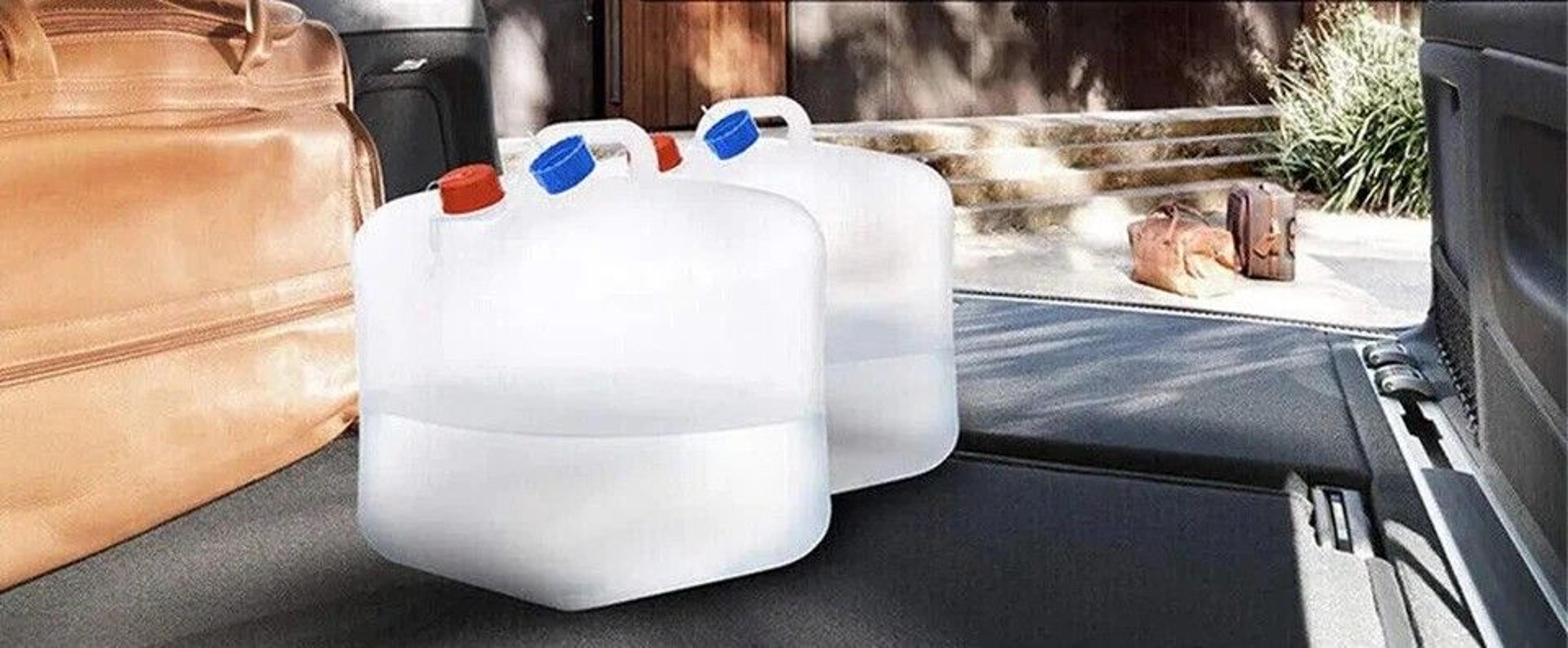 gallon collapsible water container with spigot for camping & outdoor storage