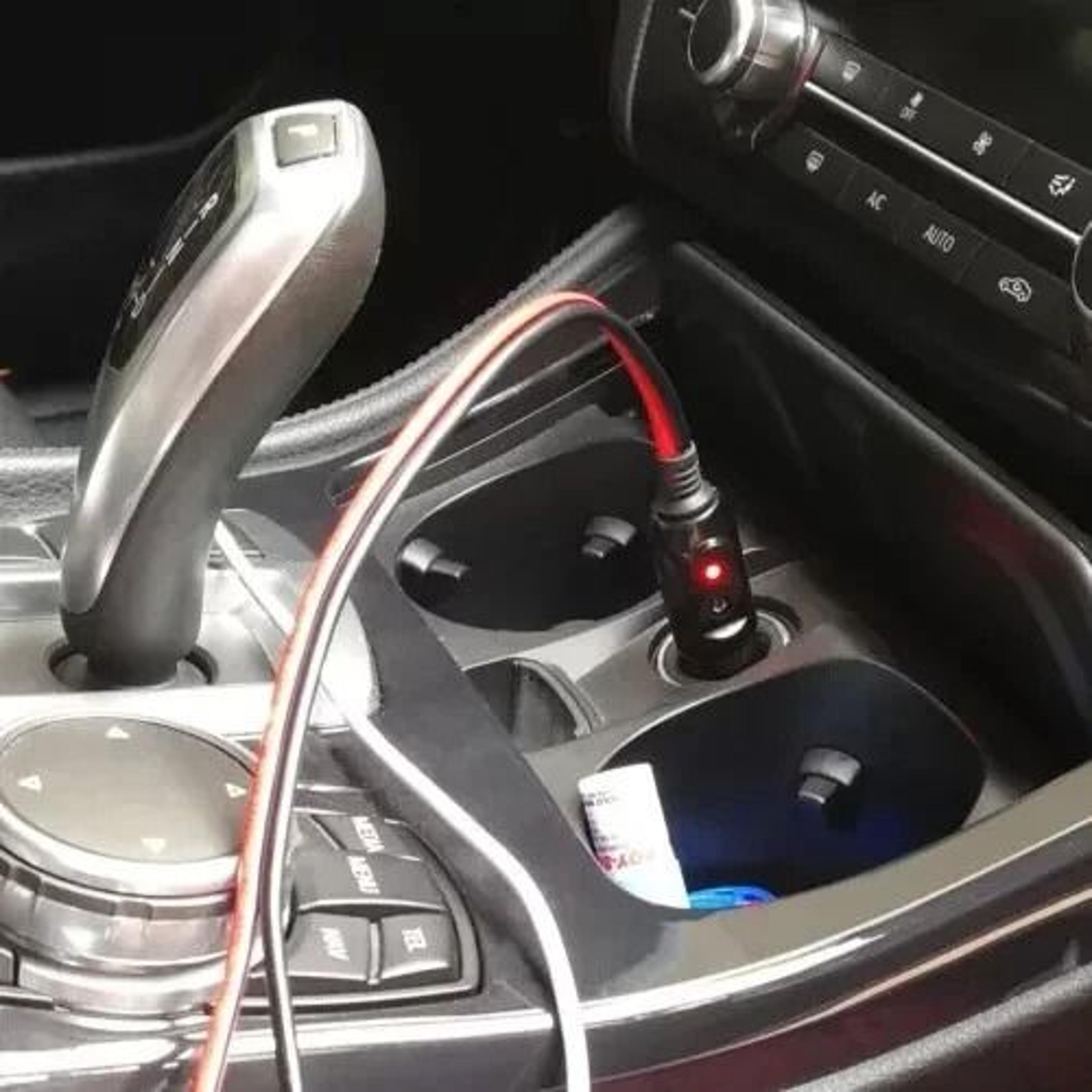 fused male cigarette lighter socket plug connector cable leads for vehicles