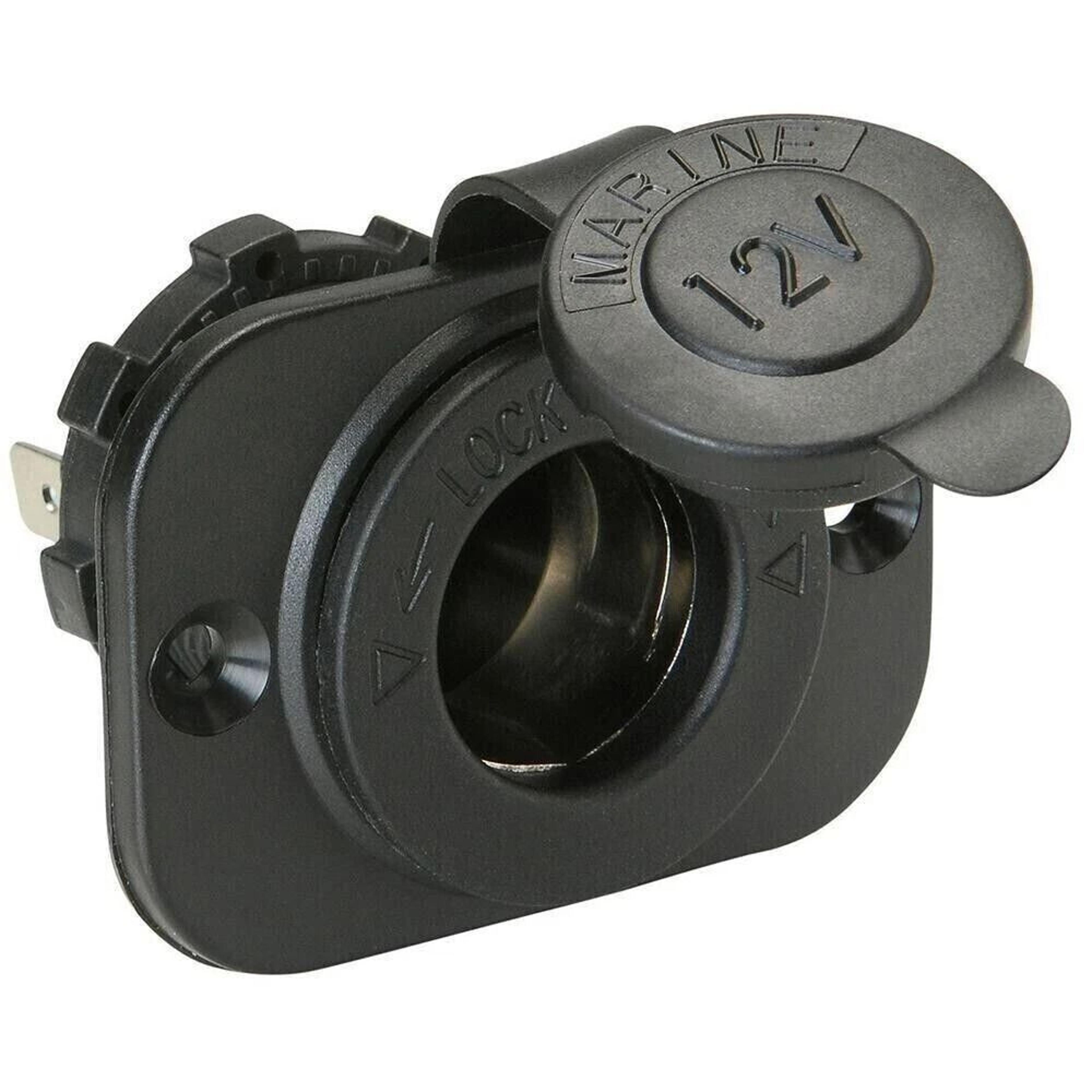 waterproof car, boat, and motorcycle cigarette lighter power outlet adapter