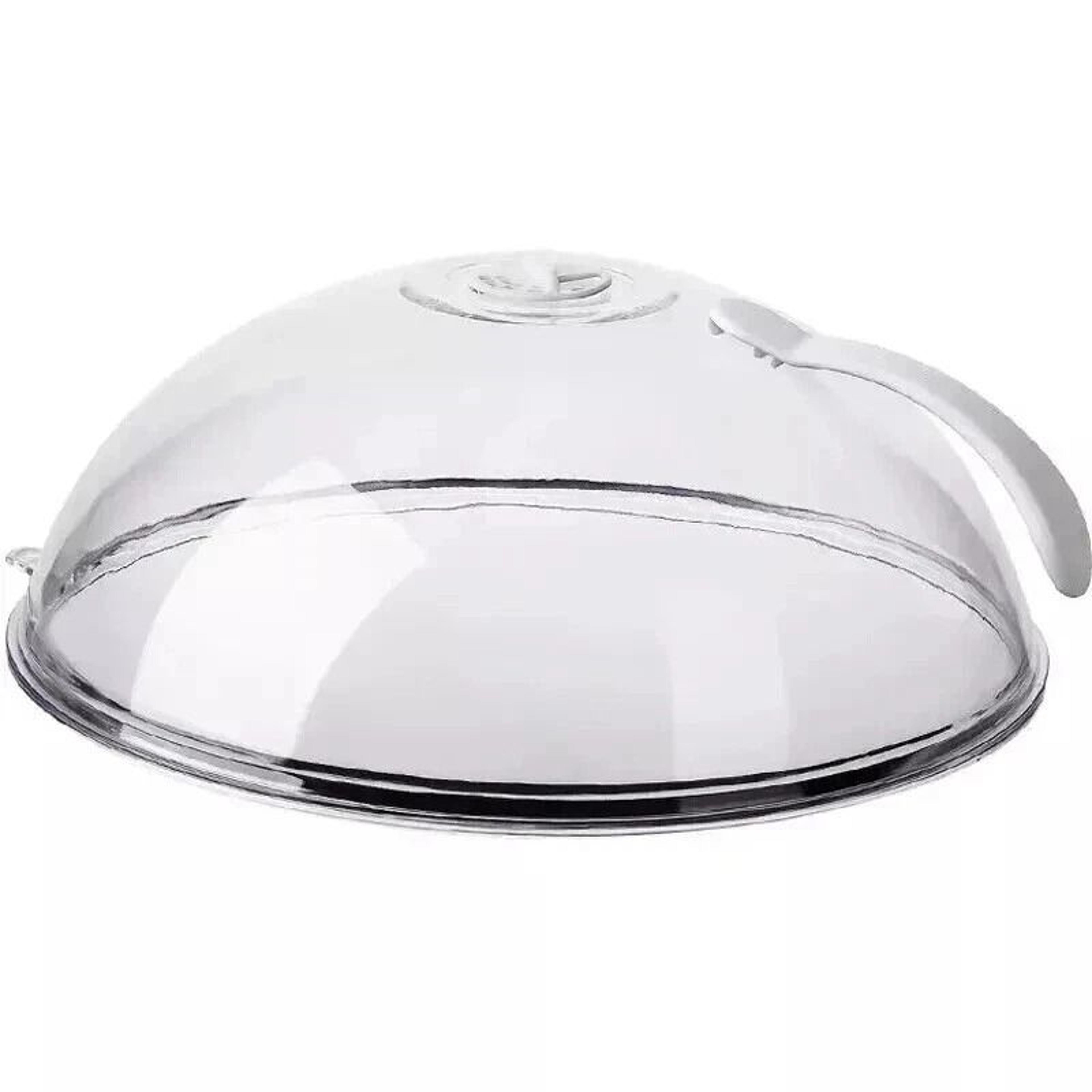 magnetic microwave anti-splatter cover plate with steam vent dishwasher safe