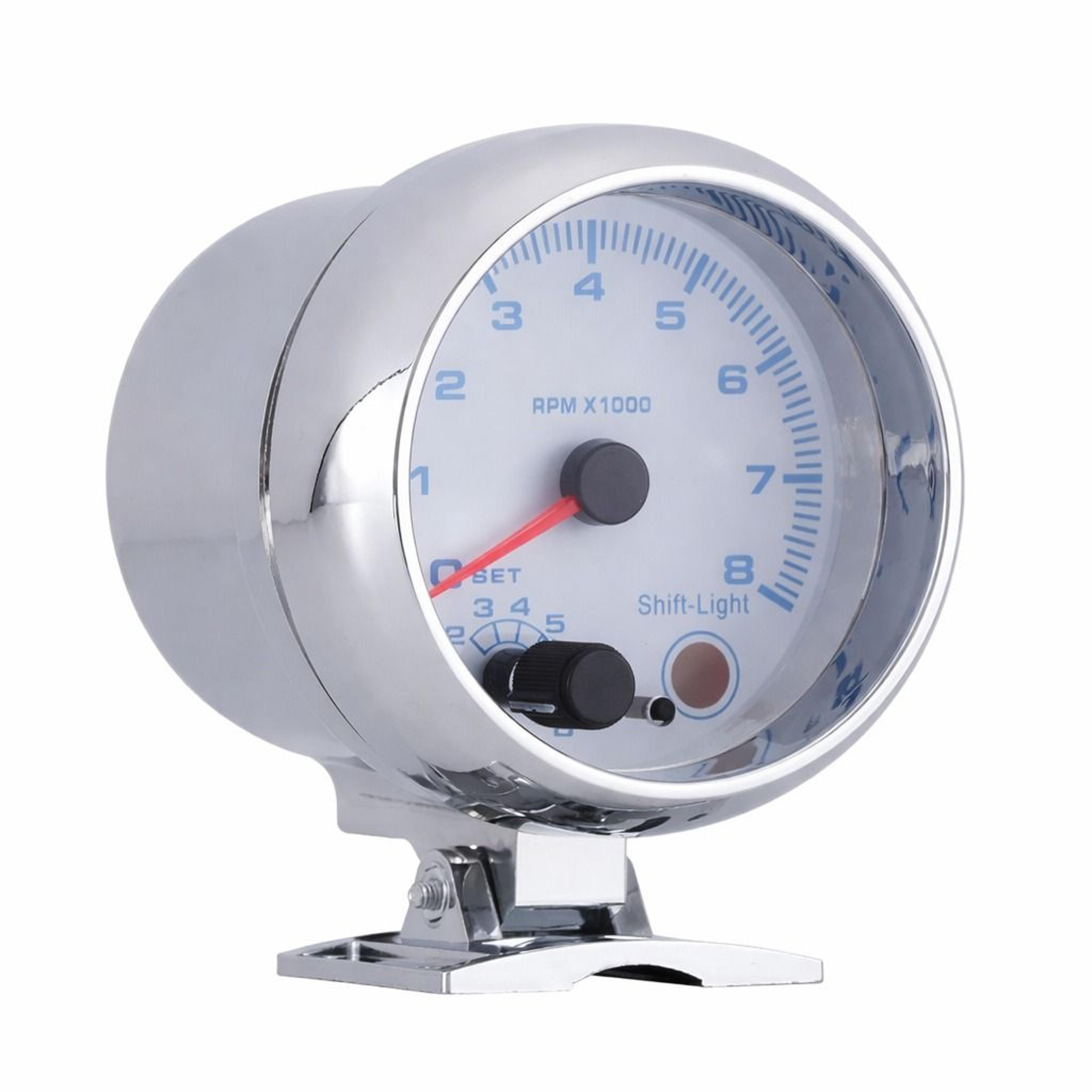 digital car tachometer with led shift light, rpm for vehicles