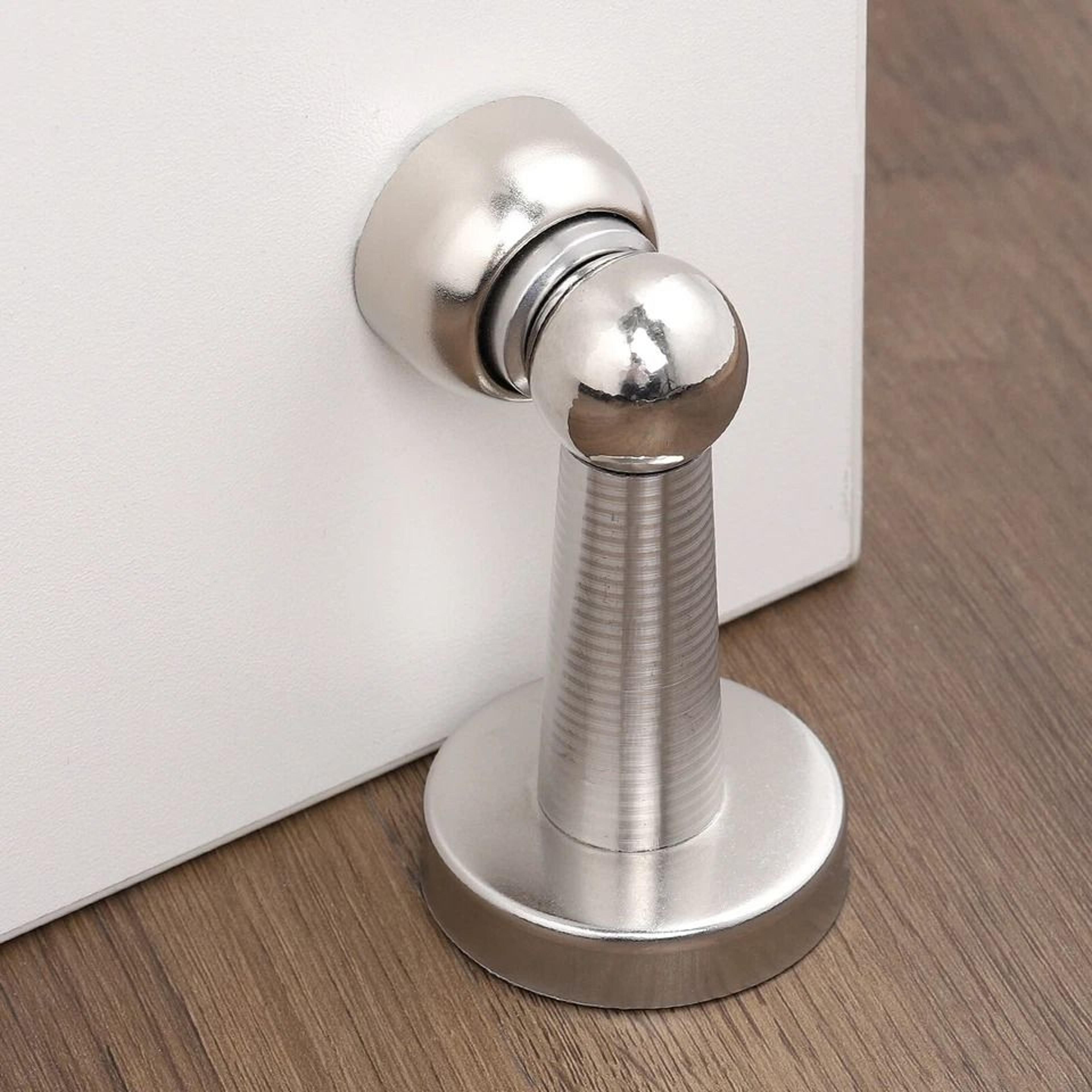 magnetic door stopper set stainless steel holders for home & office safety