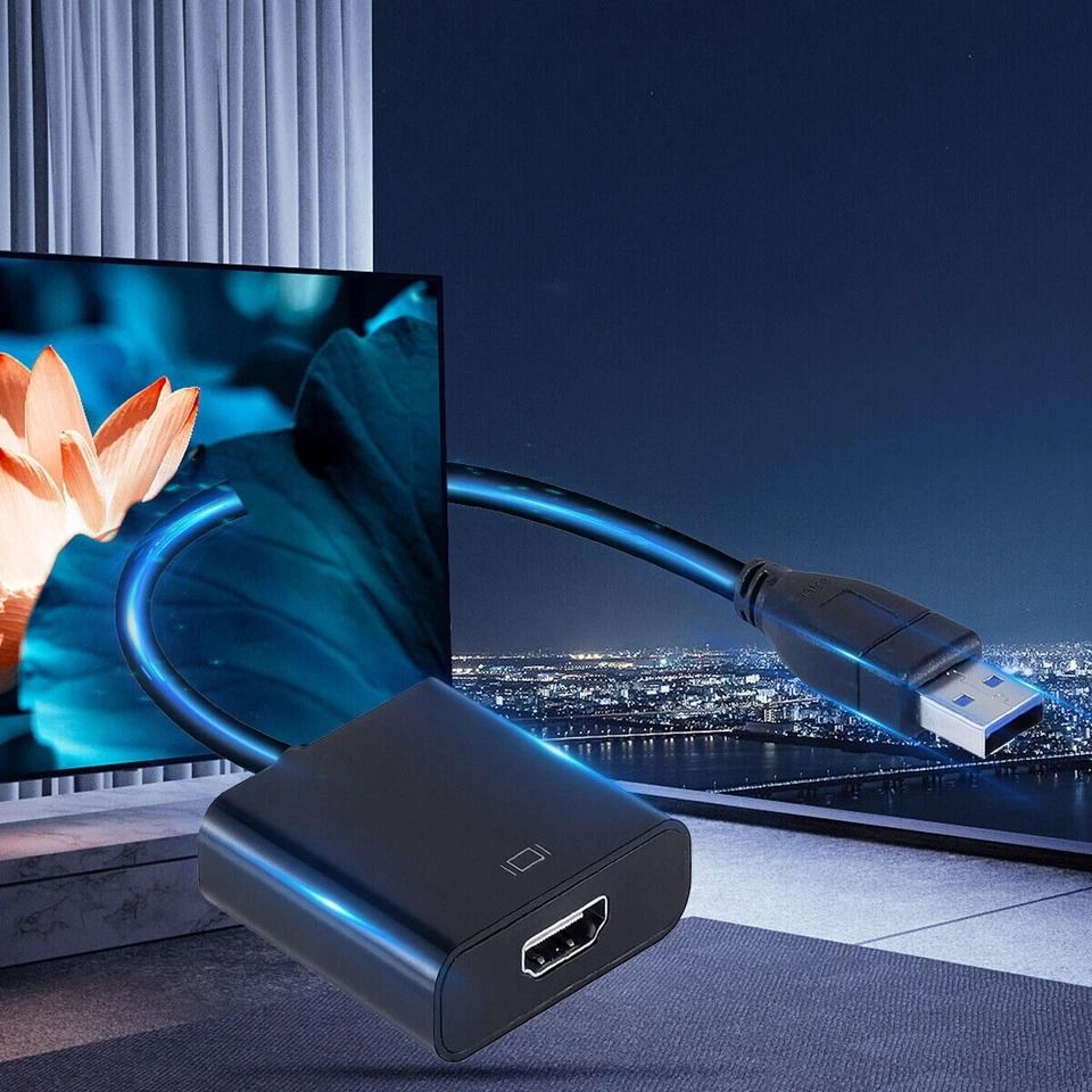 usb to hdmi adapter for pc, laptop, and tv hd video converter