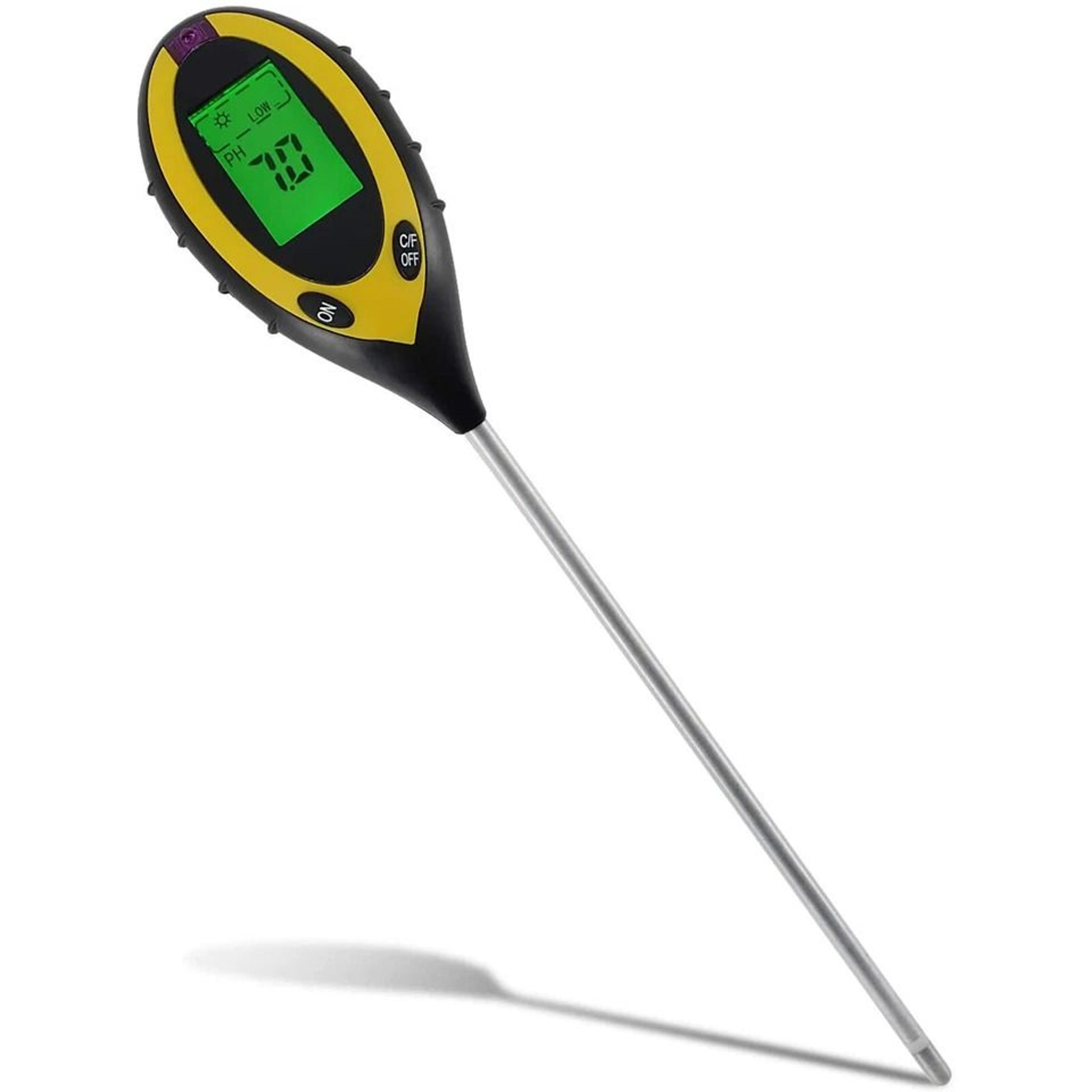garden soil tester digital soil tester for ph, moisture, sunlight & temperature
