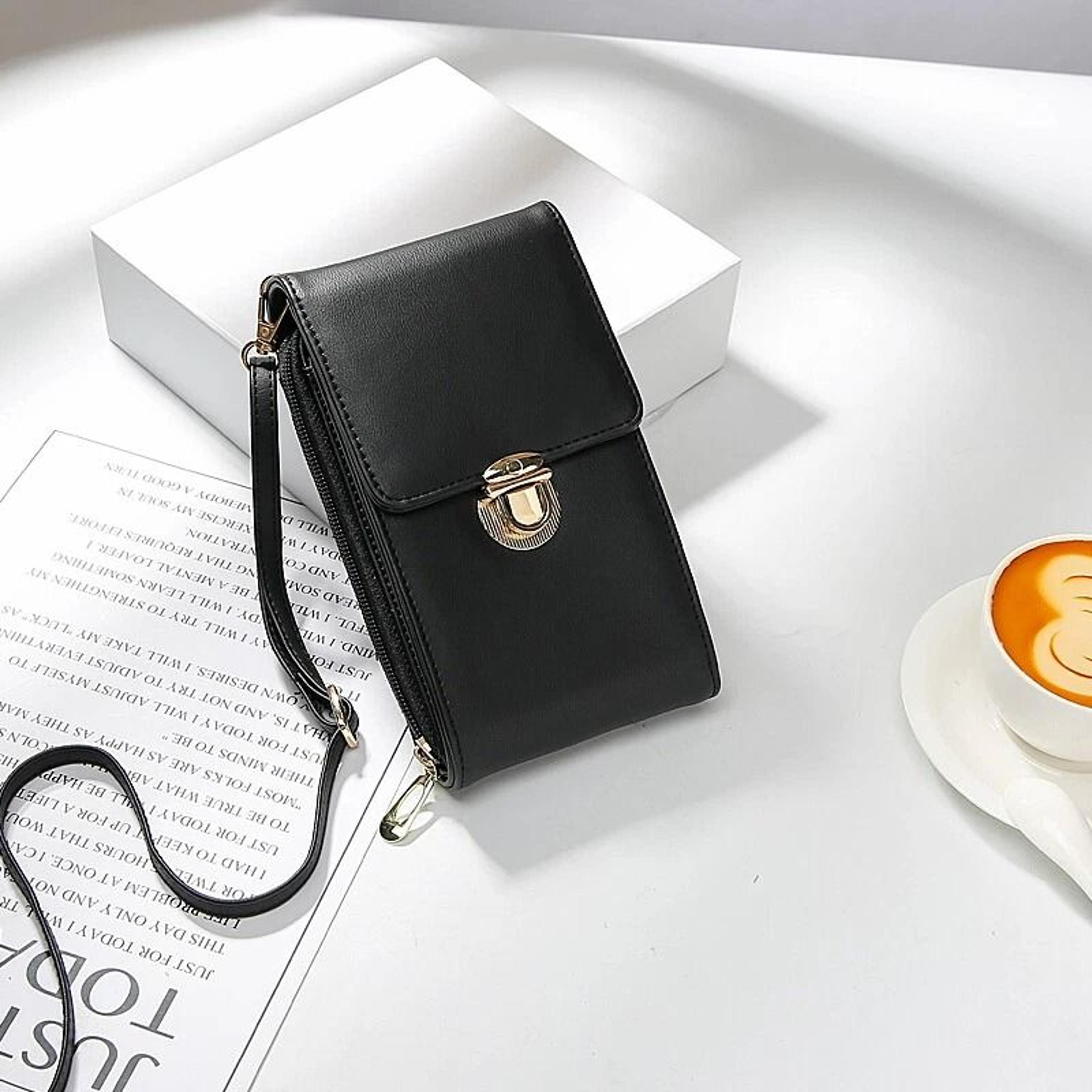 everyday slim cell phone crossbody wallet bag for women and girls compact iphone purse with card holder