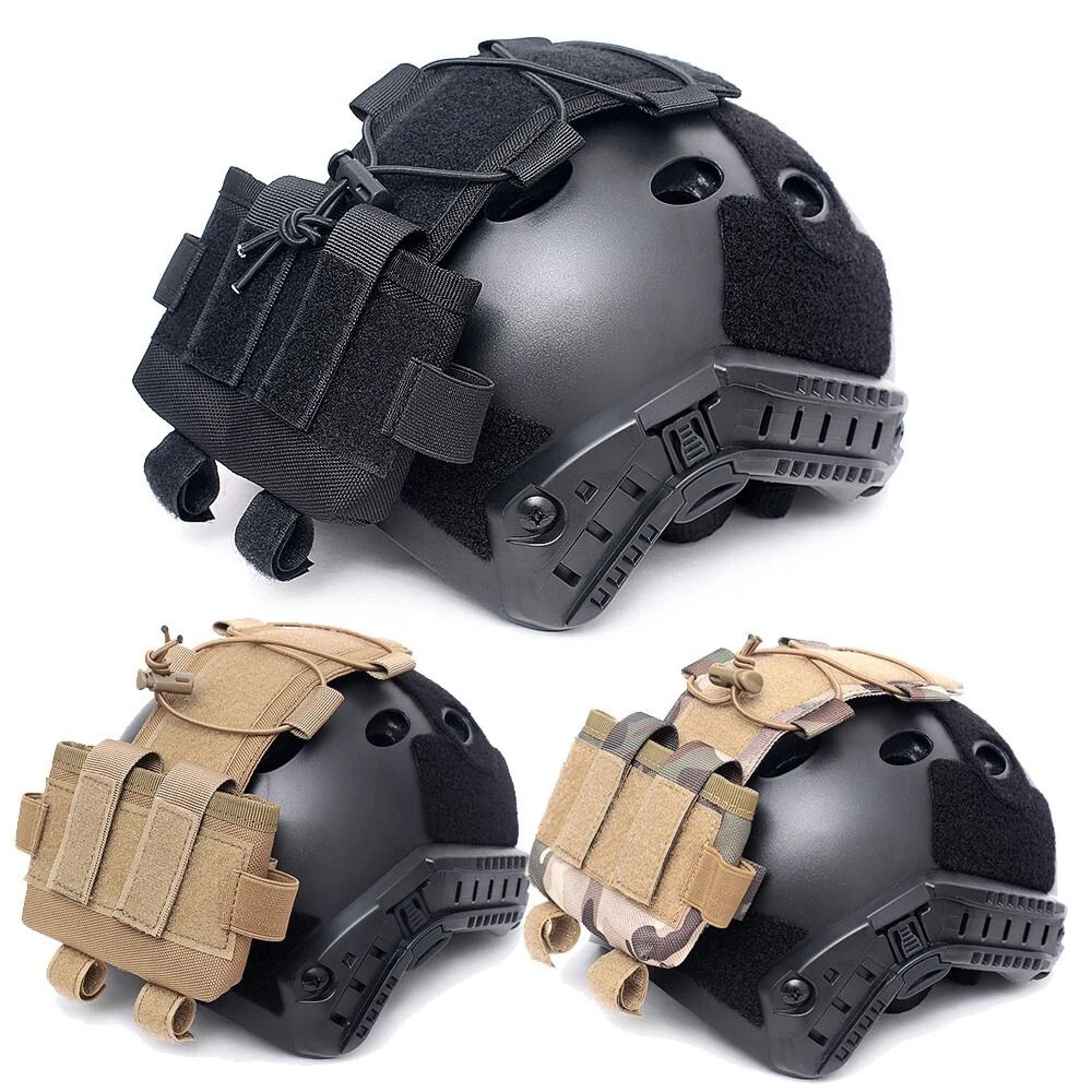 tactical helmet battery pouch & counterweight balancing weight bag airsoft helmet accessory