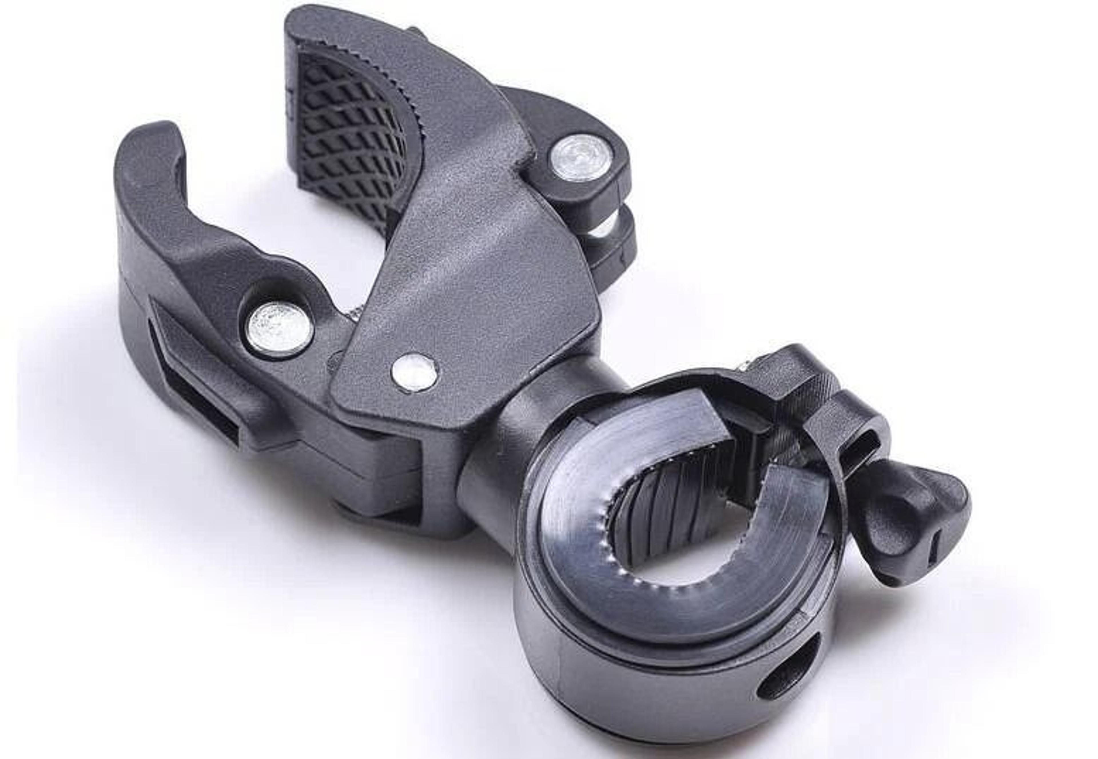 rotating bicycle handlebar mount clip holder for flashlight universal led holder