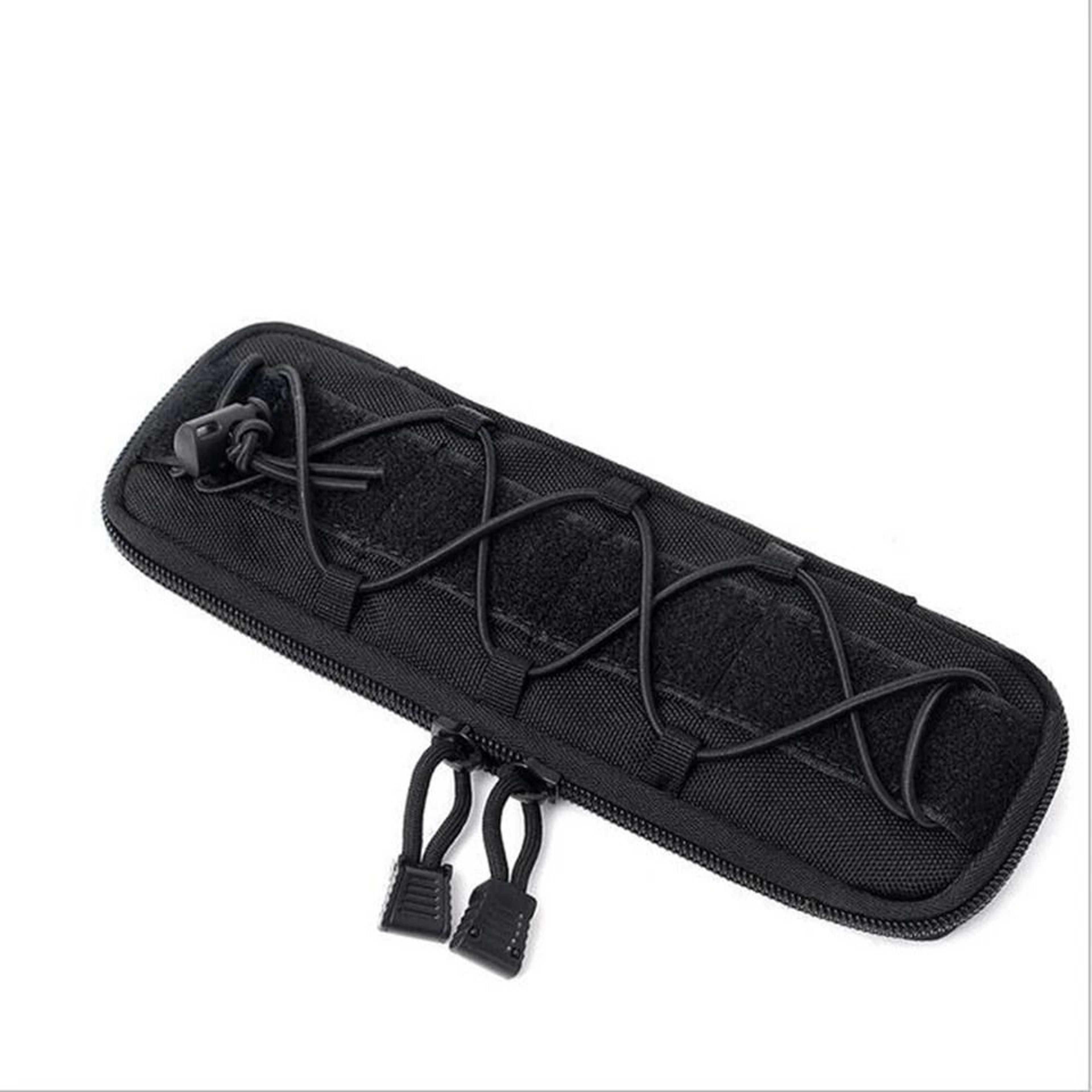 tactical molle nylon elastic pouch for knife and flashlight storage