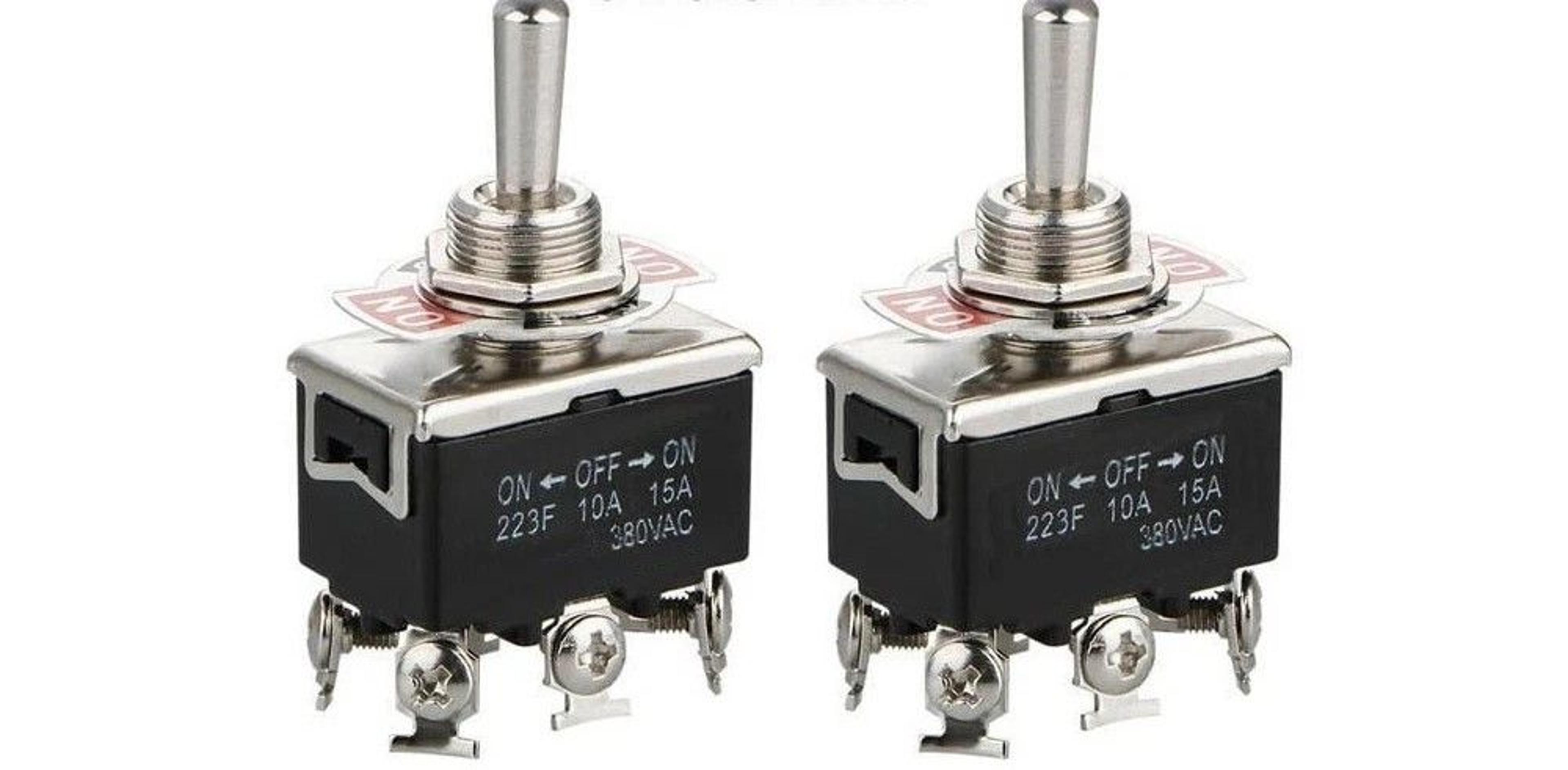 toggle switch pin dpdt on off on momentary switch with boot caps